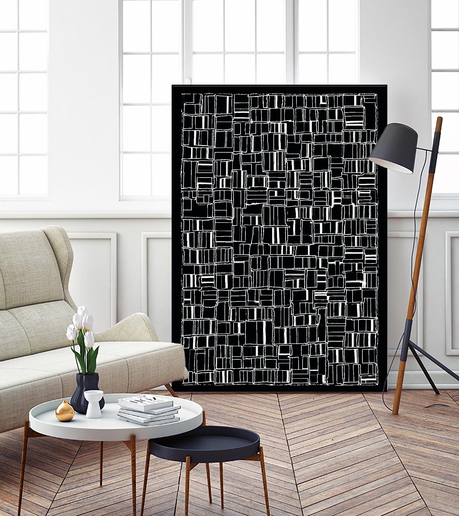NEON NOIR by Celine Cimon on GIANT ART - black abstract canadian