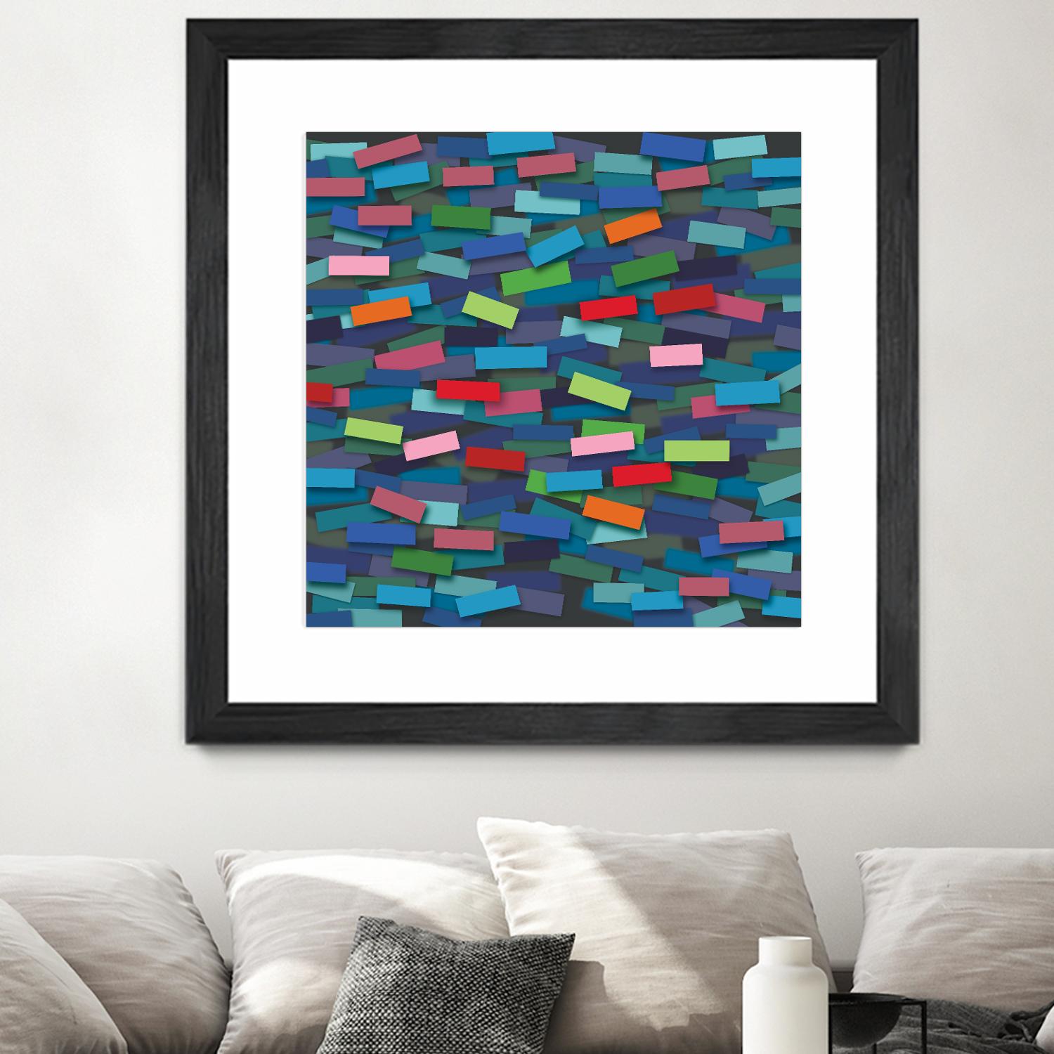 OCEAN- bleu by Celine Cimon on GIANT ART - blue abstract canadian