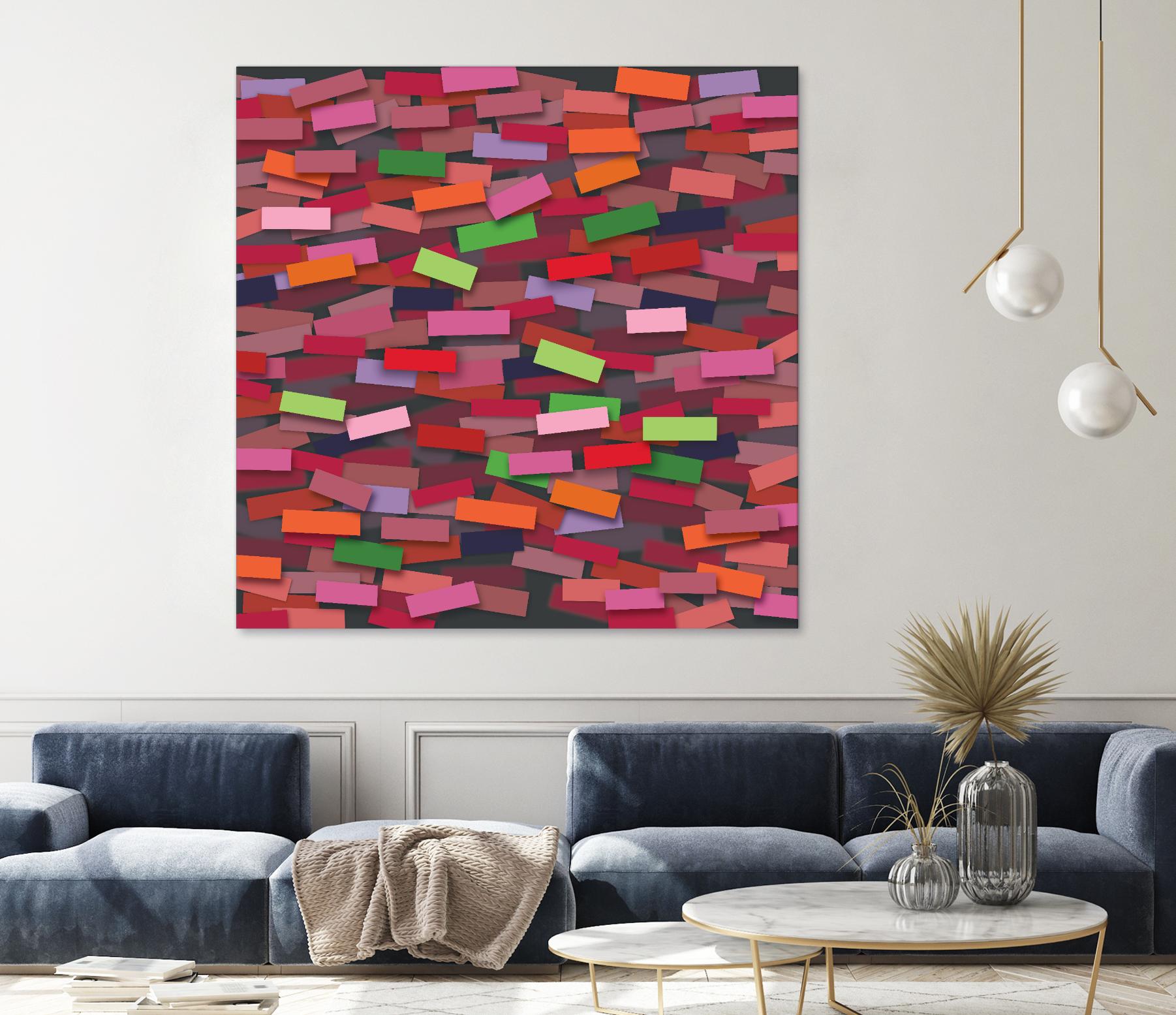 OCEAN- rouge by Celine Cimon on GIANT ART - red abstract canadian artist