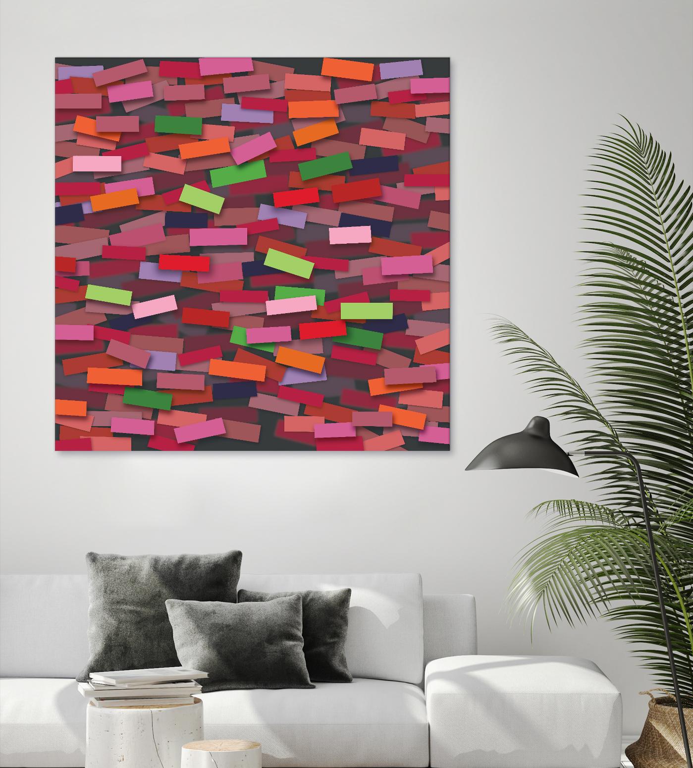 OCEAN- rouge by Celine Cimon on GIANT ART - red abstract canadian artist