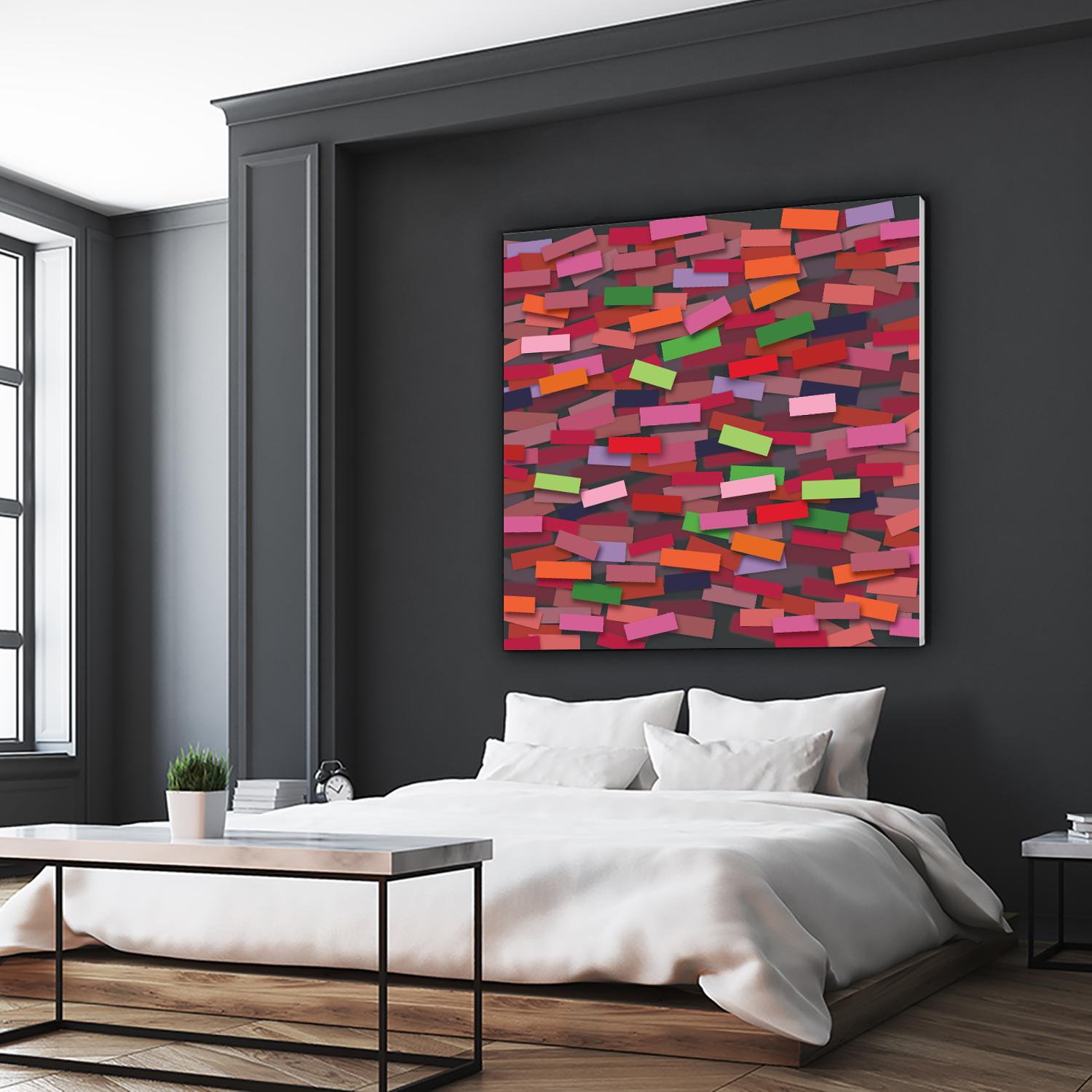 OCEAN- rouge by Celine Cimon on GIANT ART - red abstract canadian artist