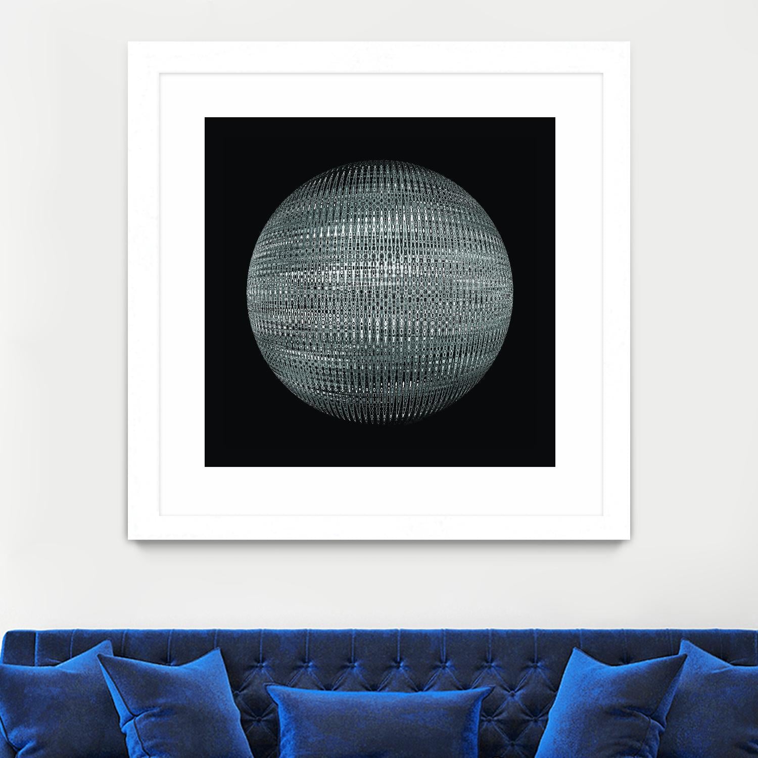 ORB - fond noir by Celine Cimon on GIANT ART - black abstract canadian