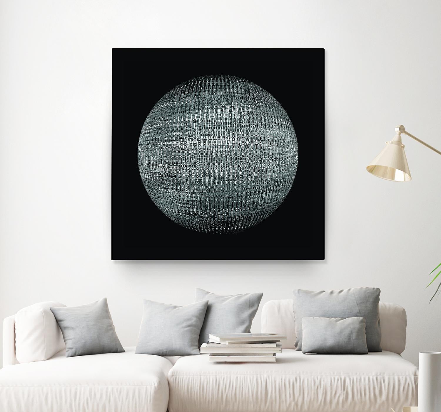 ORB - fond noir by Celine Cimon on GIANT ART - black abstract canadian
