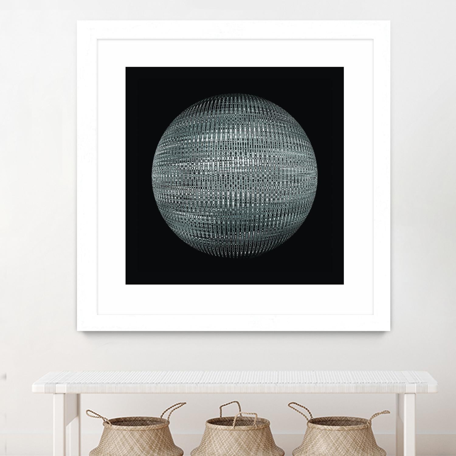 ORB - fond noir by Celine Cimon on GIANT ART - black abstract canadian