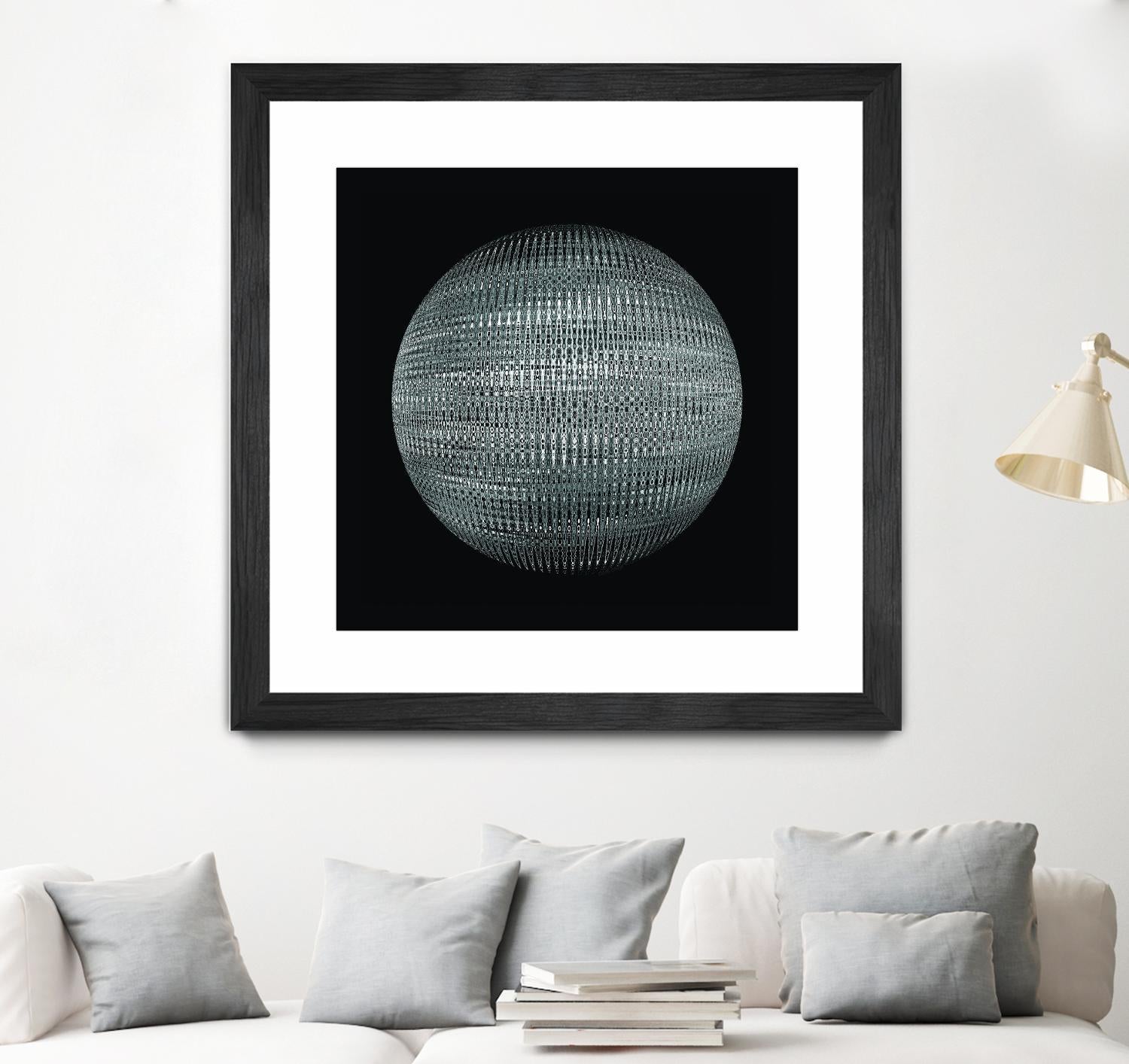 ORB - fond noir by Celine Cimon on GIANT ART - black abstract canadian