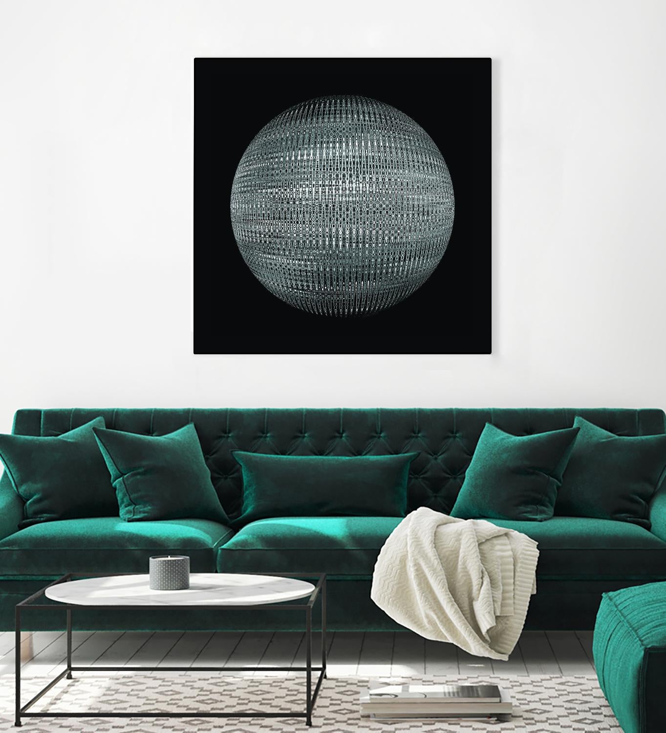 ORB - fond noir by Celine Cimon on GIANT ART - black abstract canadian