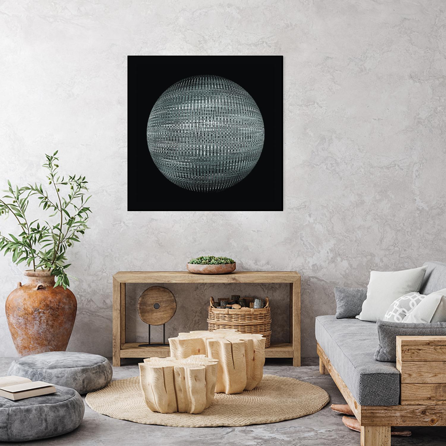 ORB - fond noir by Celine Cimon on GIANT ART - black abstract canadian