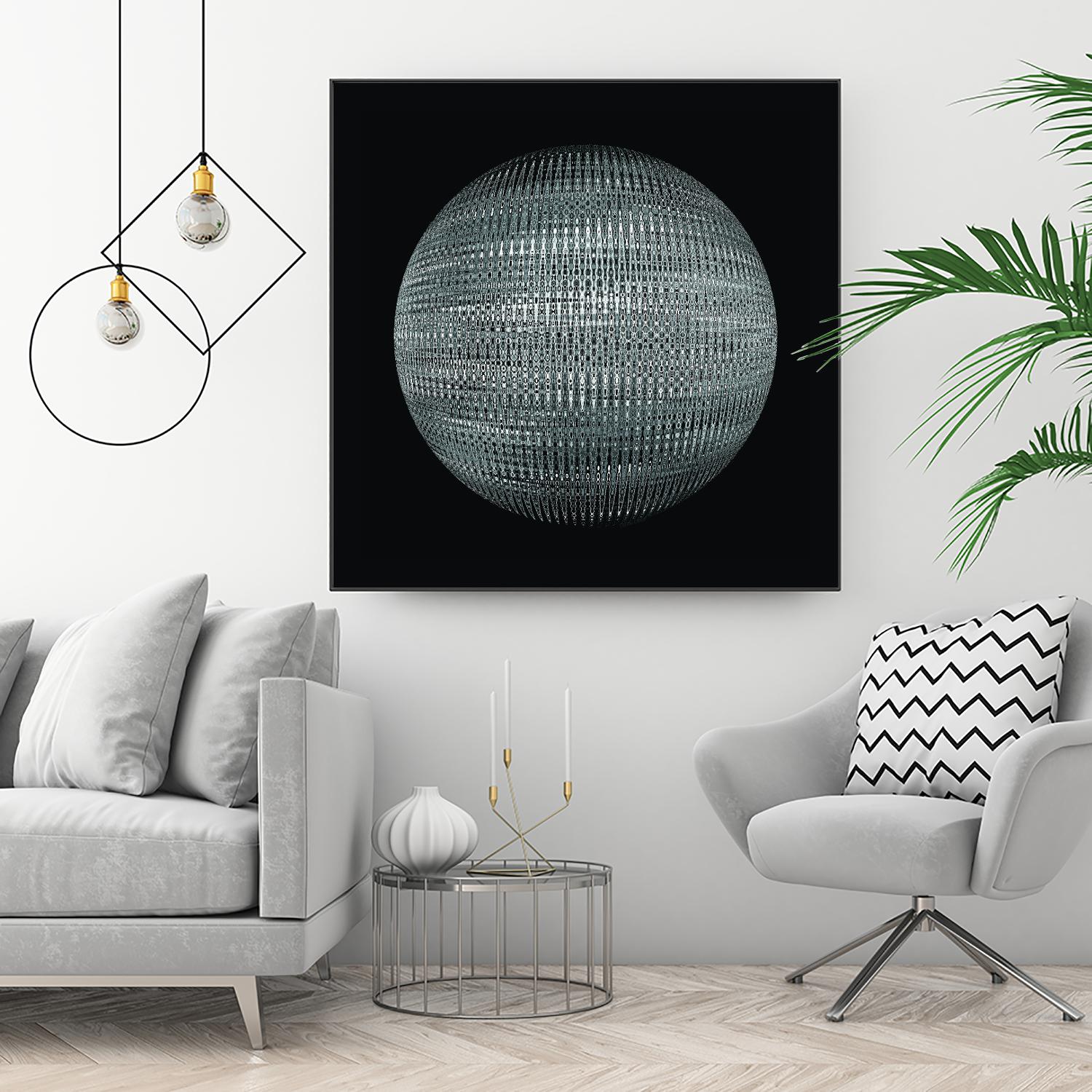 ORB - fond noir by Celine Cimon on GIANT ART - black abstract canadian