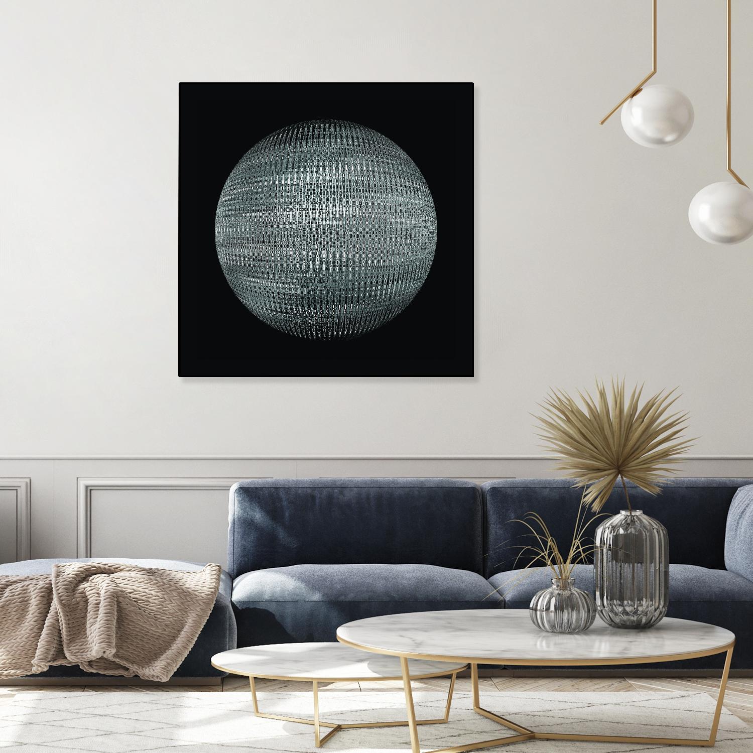 ORB - fond noir by Celine Cimon on GIANT ART - black abstract canadian