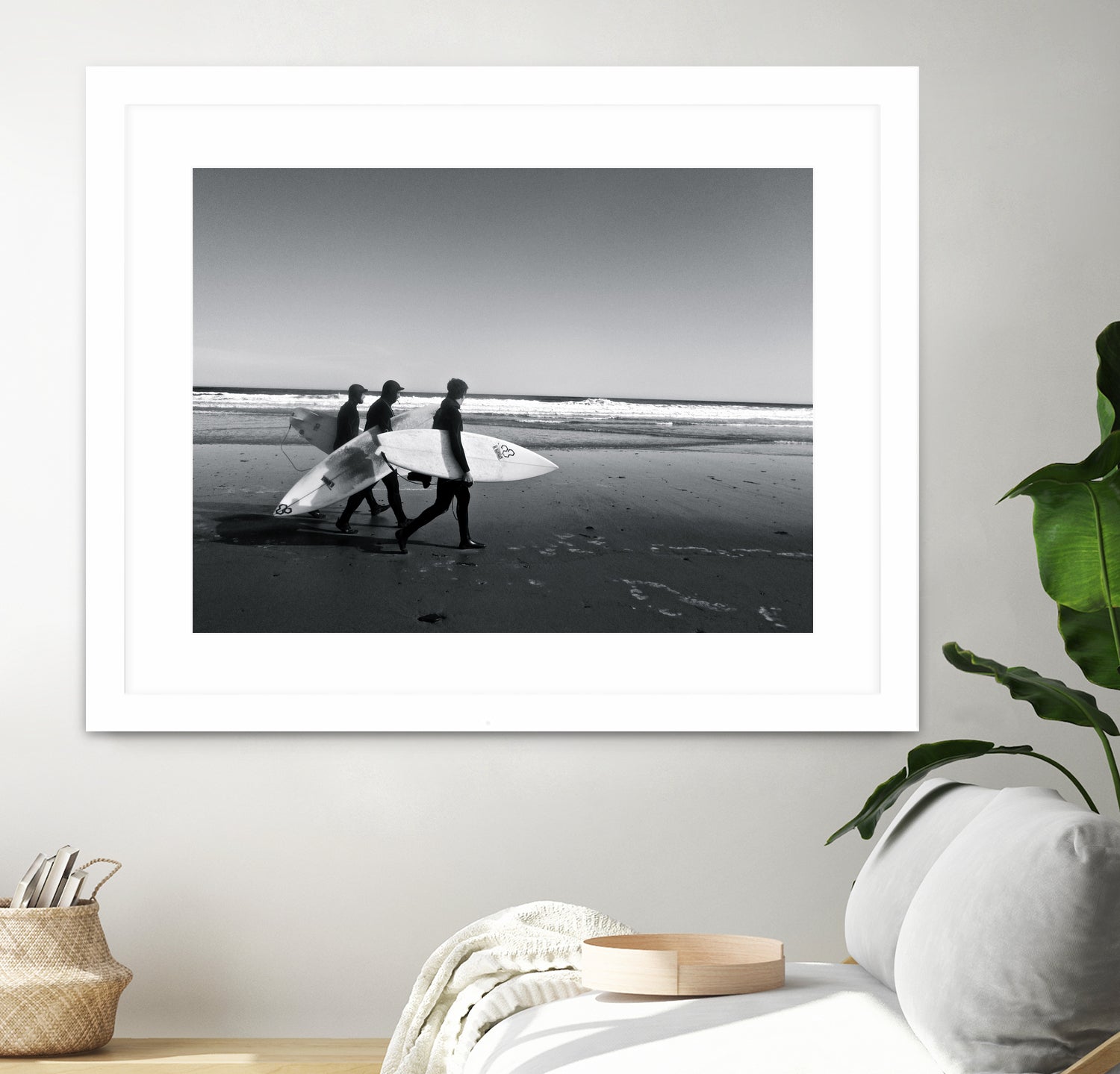 Surfers III by Pauline Aubut on GIANT ART - white coastal sand