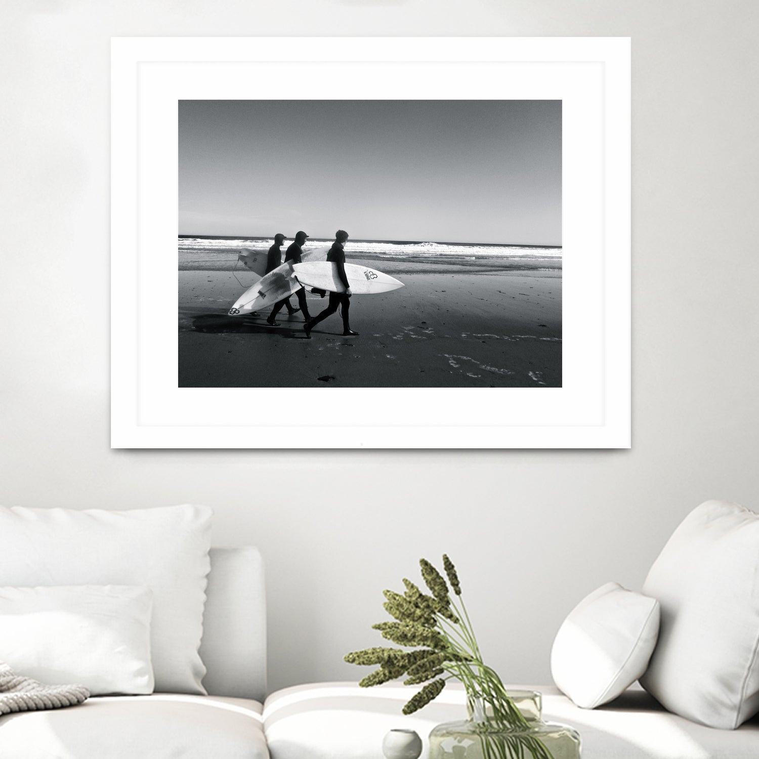 Surfers III by Pauline Aubut on GIANT ART - white coastal sand