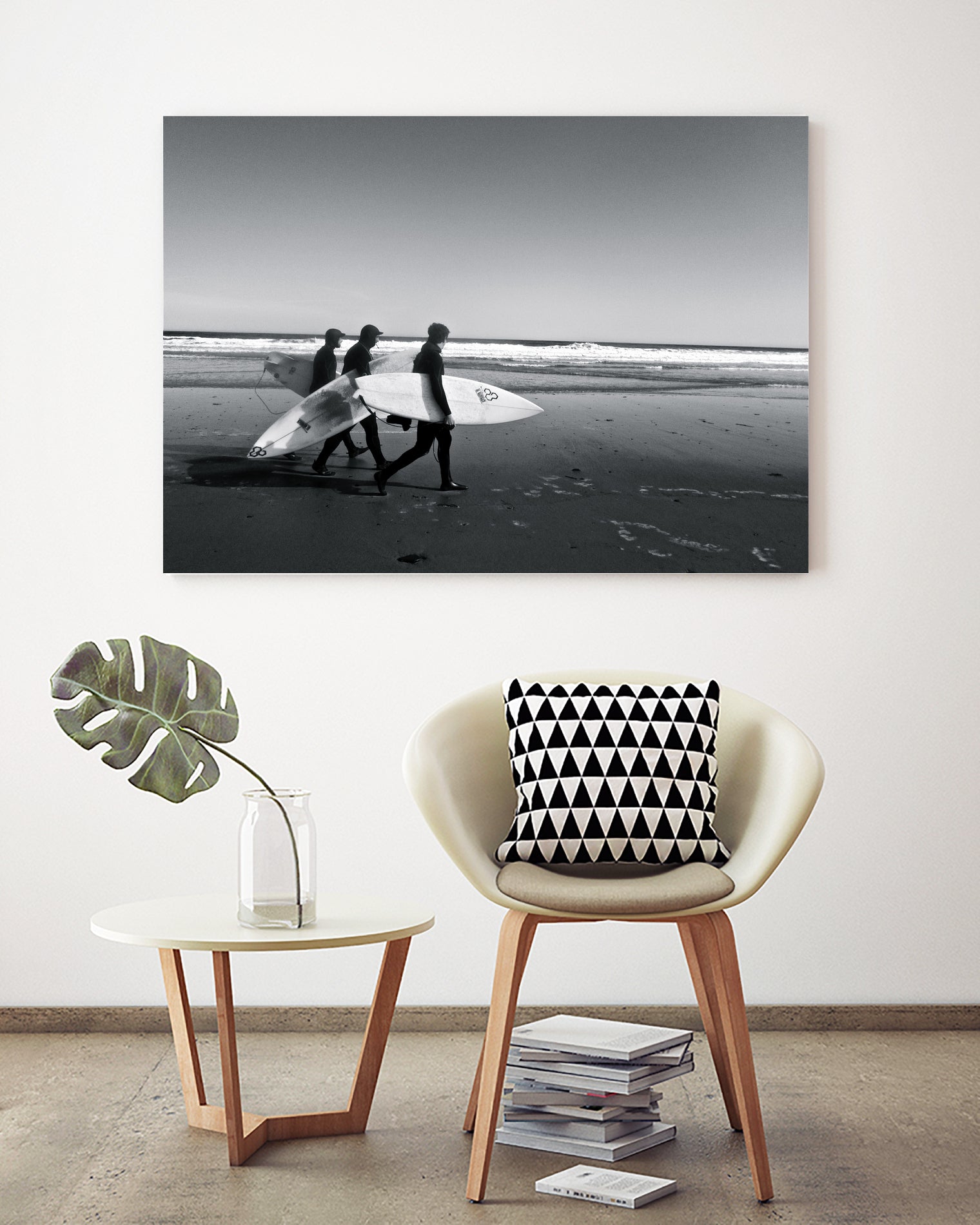 Surfers III by Pauline Aubut on GIANT ART - white coastal sand