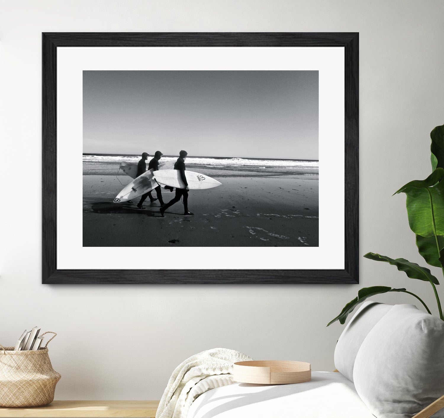 Surfers III by Pauline Aubut on GIANT ART - white coastal sand