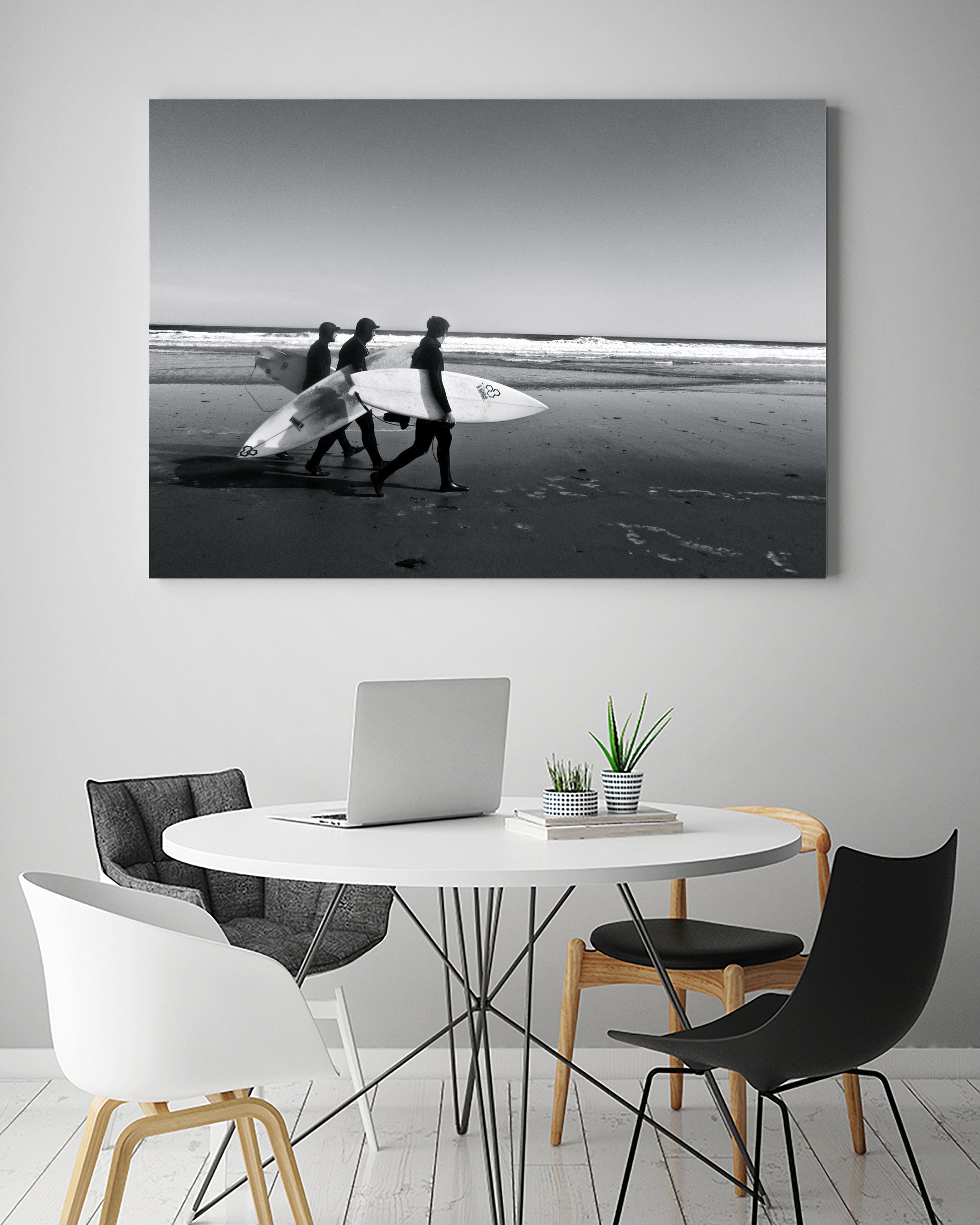 Surfers III by Pauline Aubut on GIANT ART - white coastal sand