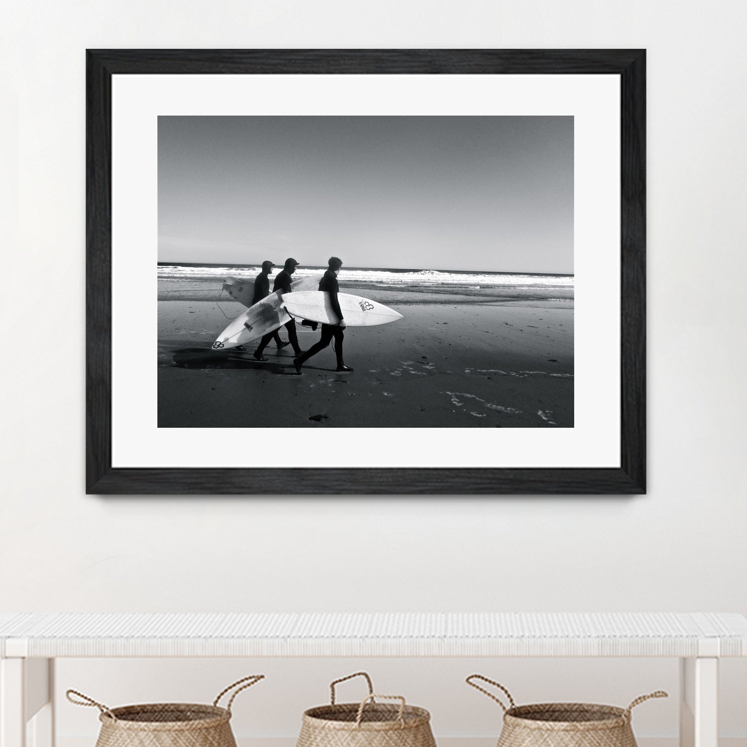 Surfers III by Pauline Aubut on GIANT ART - white coastal sand