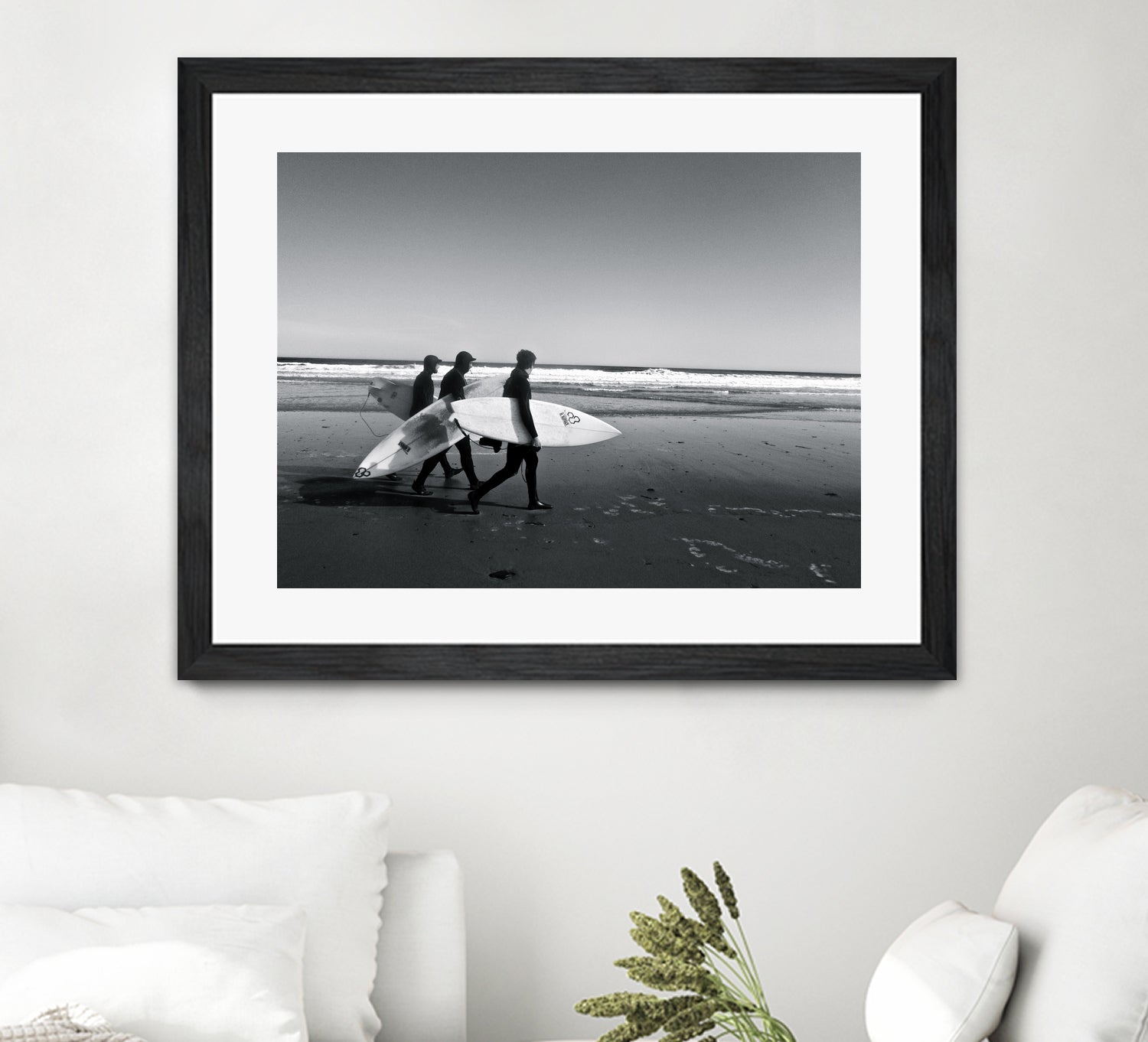 Surfers III by Pauline Aubut on GIANT ART - white coastal sand