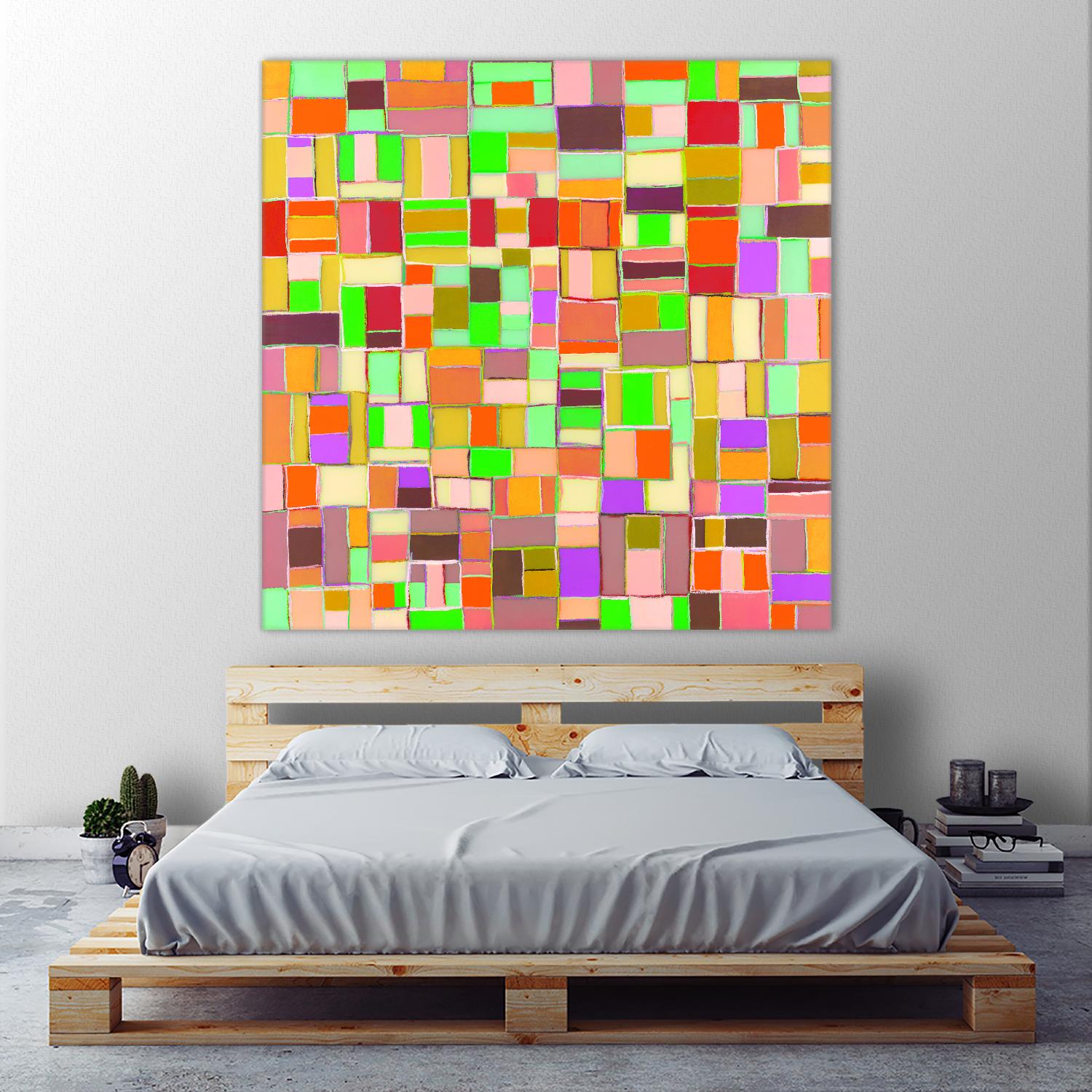 INTERPLAY - jaune by Celine Cimon on GIANT ART - yellow abstract canadian