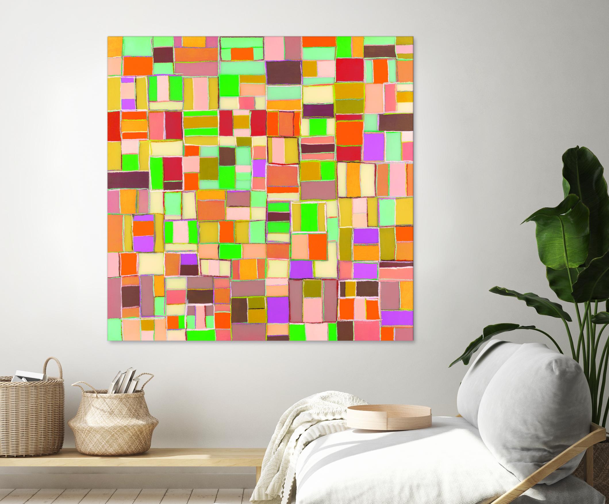 INTERPLAY - jaune by Celine Cimon on GIANT ART - yellow abstract canadian