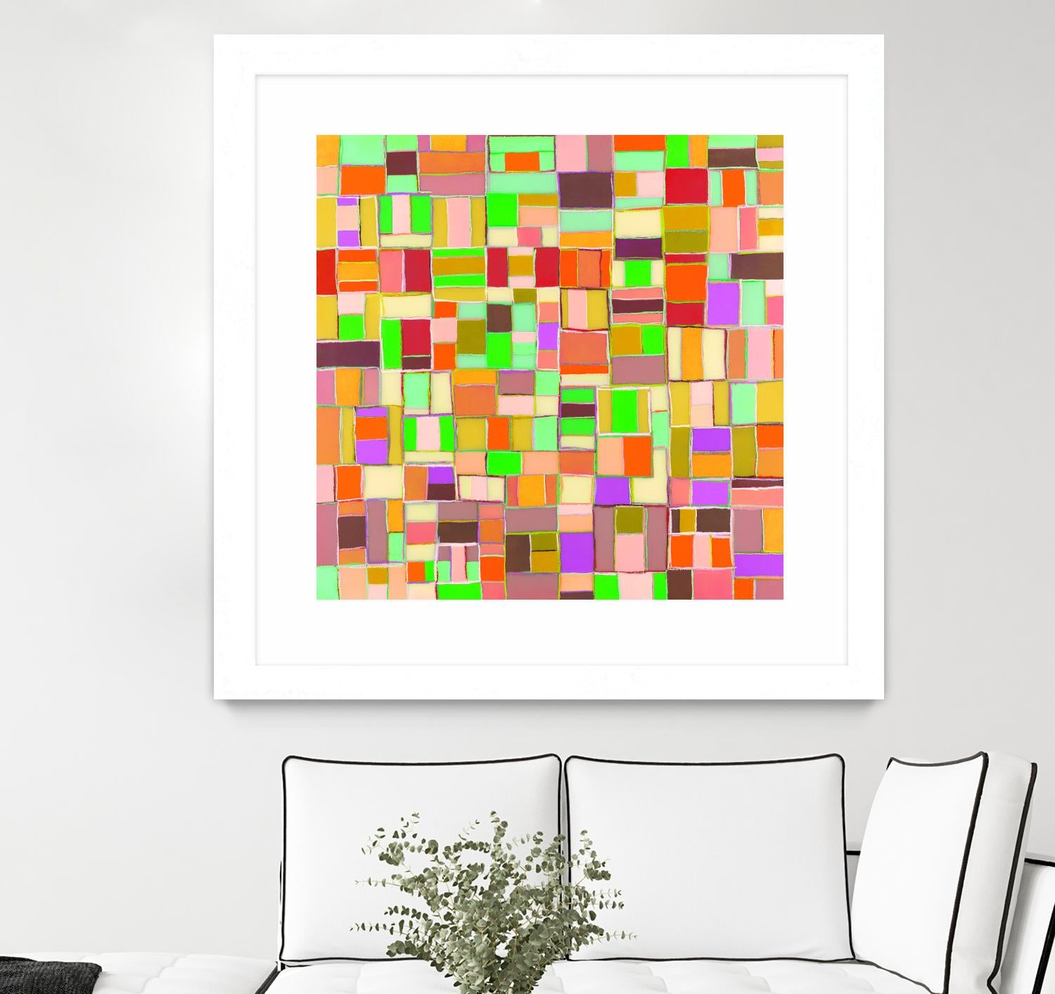 INTERPLAY - jaune by Celine Cimon on GIANT ART - yellow abstract canadian