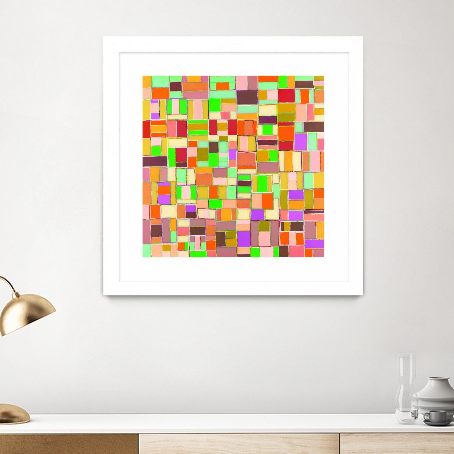 INTERPLAY - jaune by Celine Cimon on GIANT ART - yellow abstract canadian