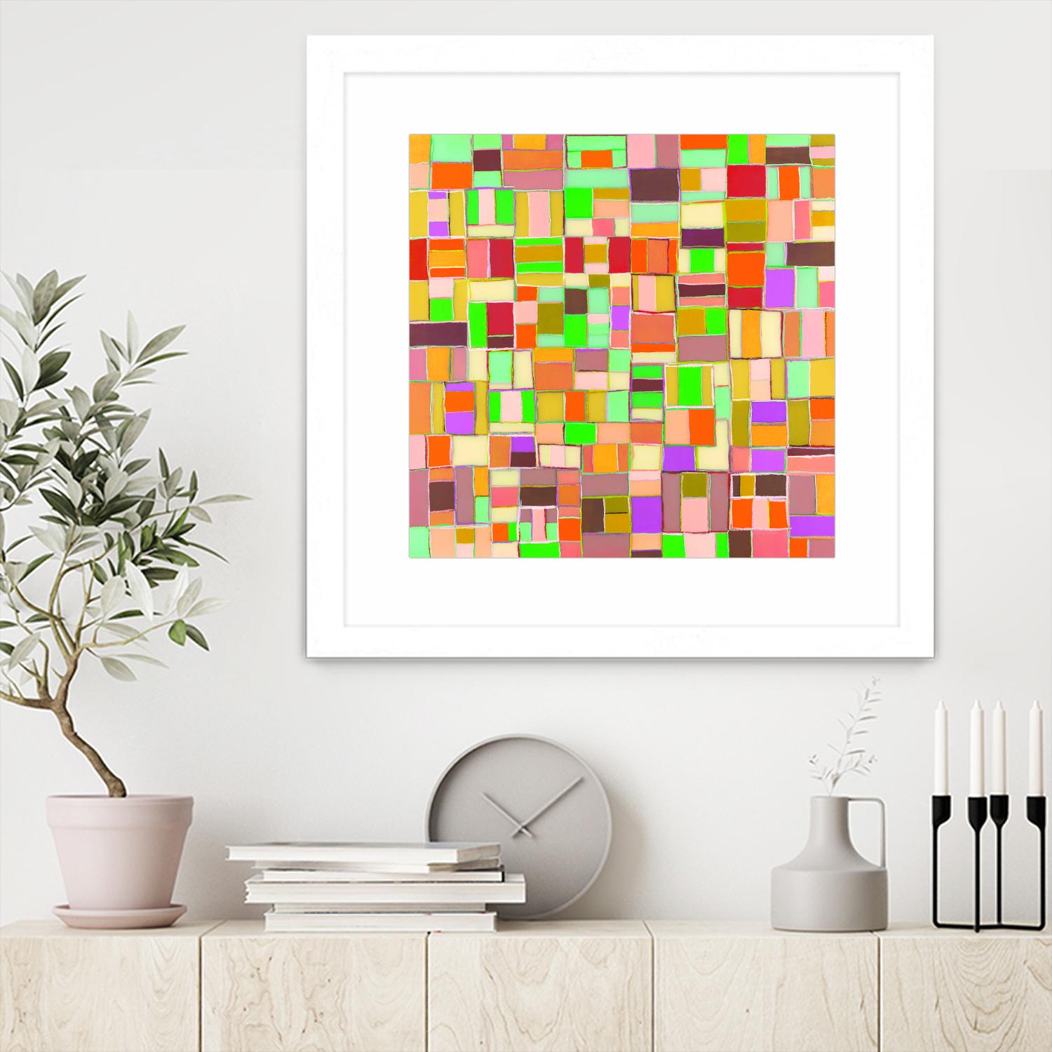 INTERPLAY - jaune by Celine Cimon on GIANT ART - yellow abstract canadian