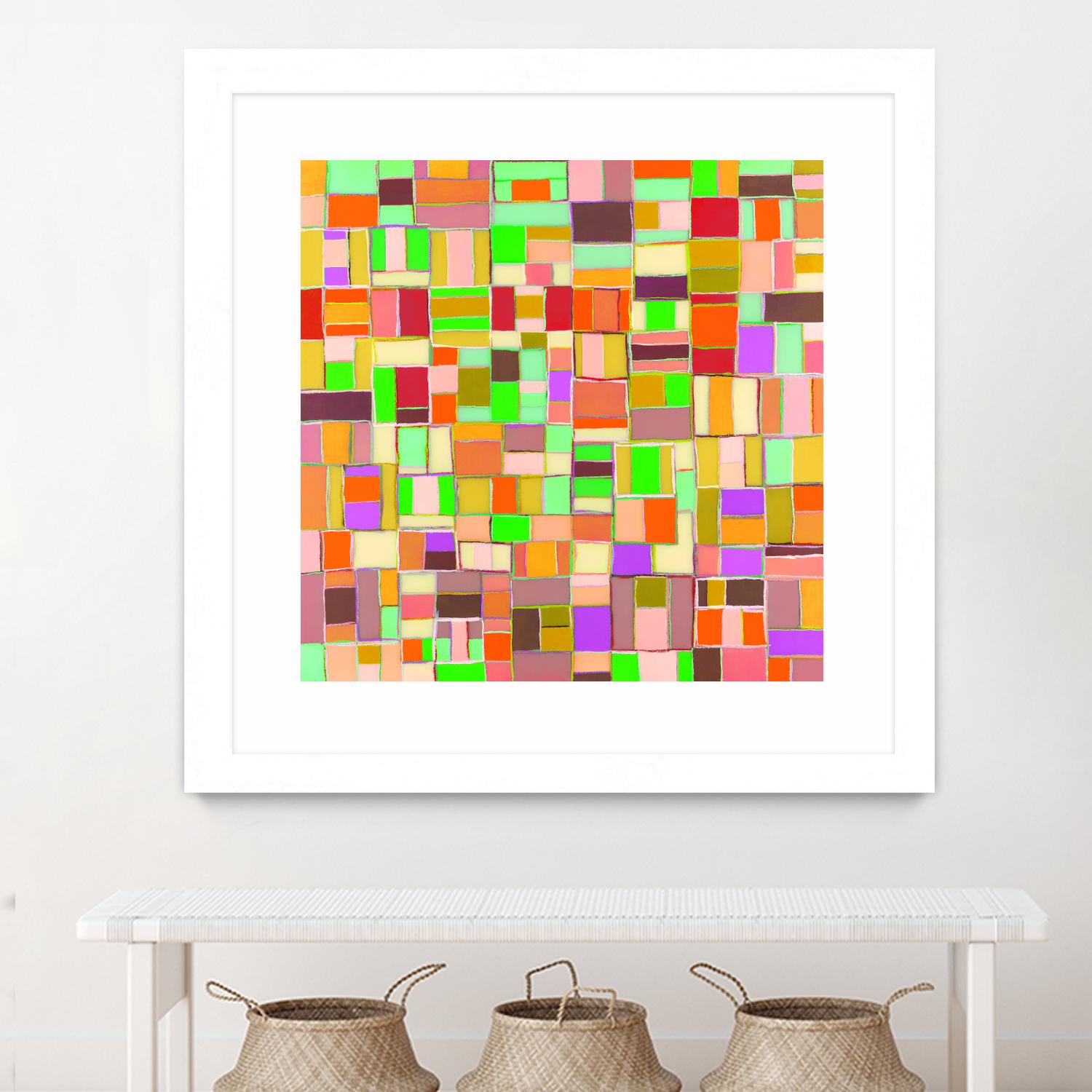 INTERPLAY - jaune by Celine Cimon on GIANT ART - yellow abstract canadian