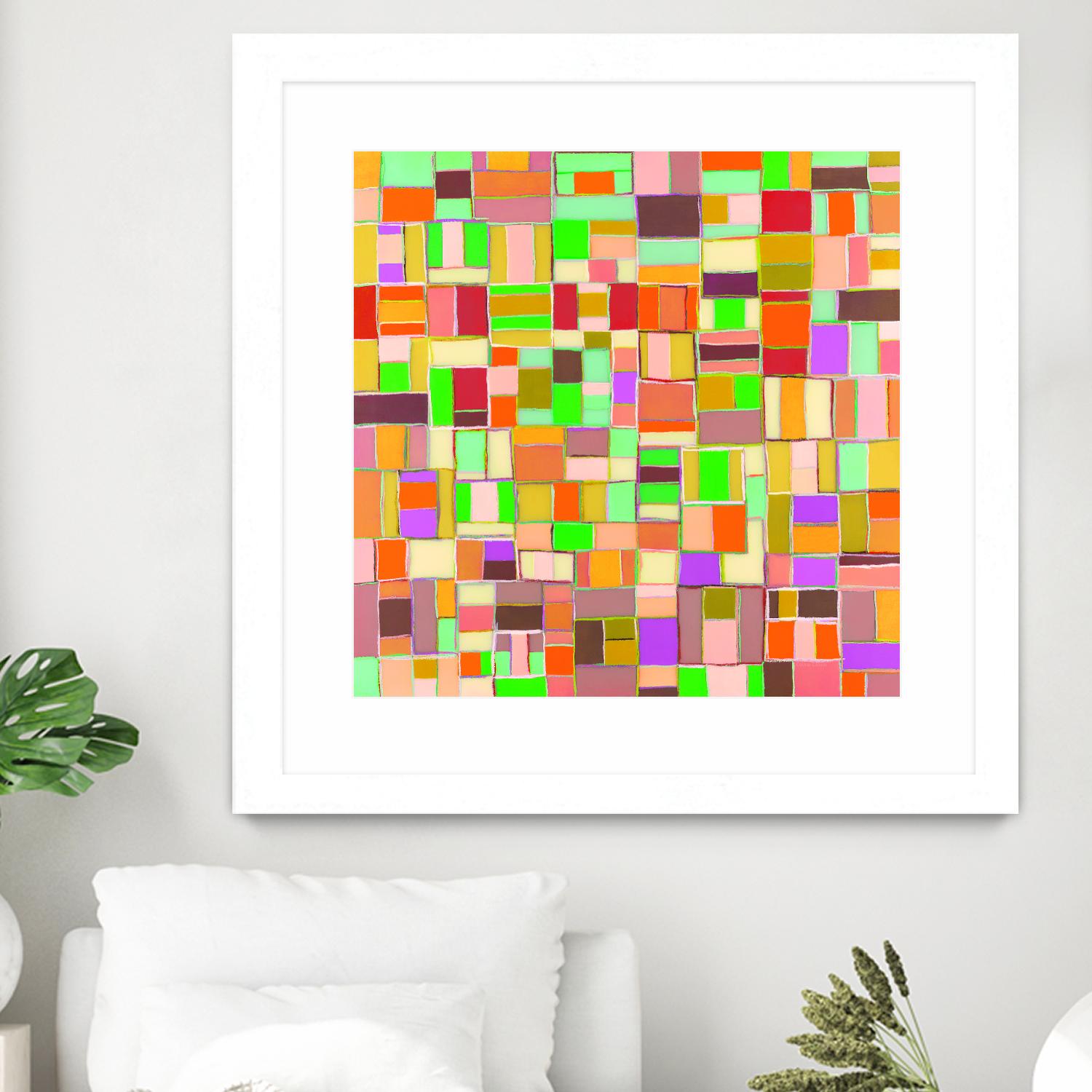 INTERPLAY - jaune by Celine Cimon on GIANT ART - yellow abstract canadian