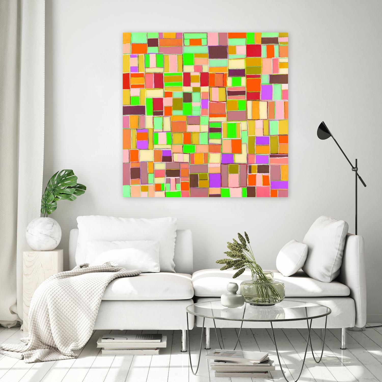 INTERPLAY - jaune by Celine Cimon on GIANT ART - yellow abstract canadian