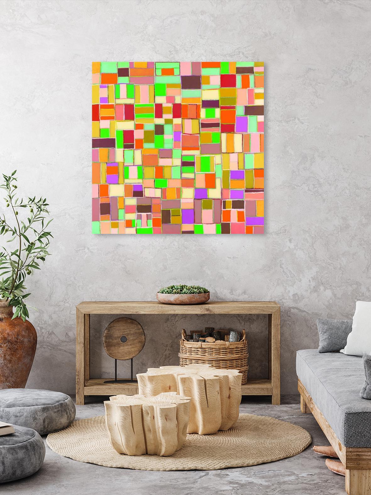 INTERPLAY - jaune by Celine Cimon on GIANT ART - yellow abstract canadian