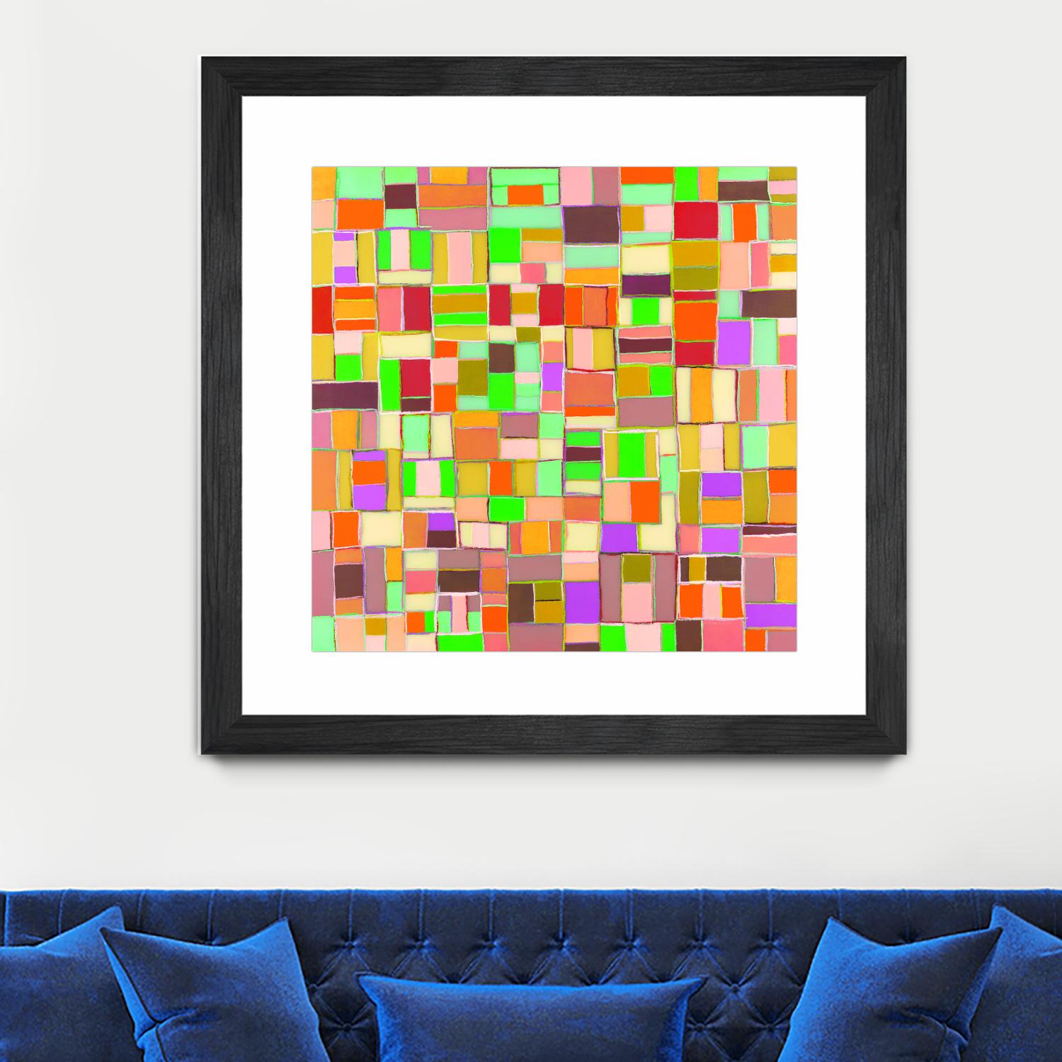 INTERPLAY - jaune by Celine Cimon on GIANT ART - yellow abstract canadian