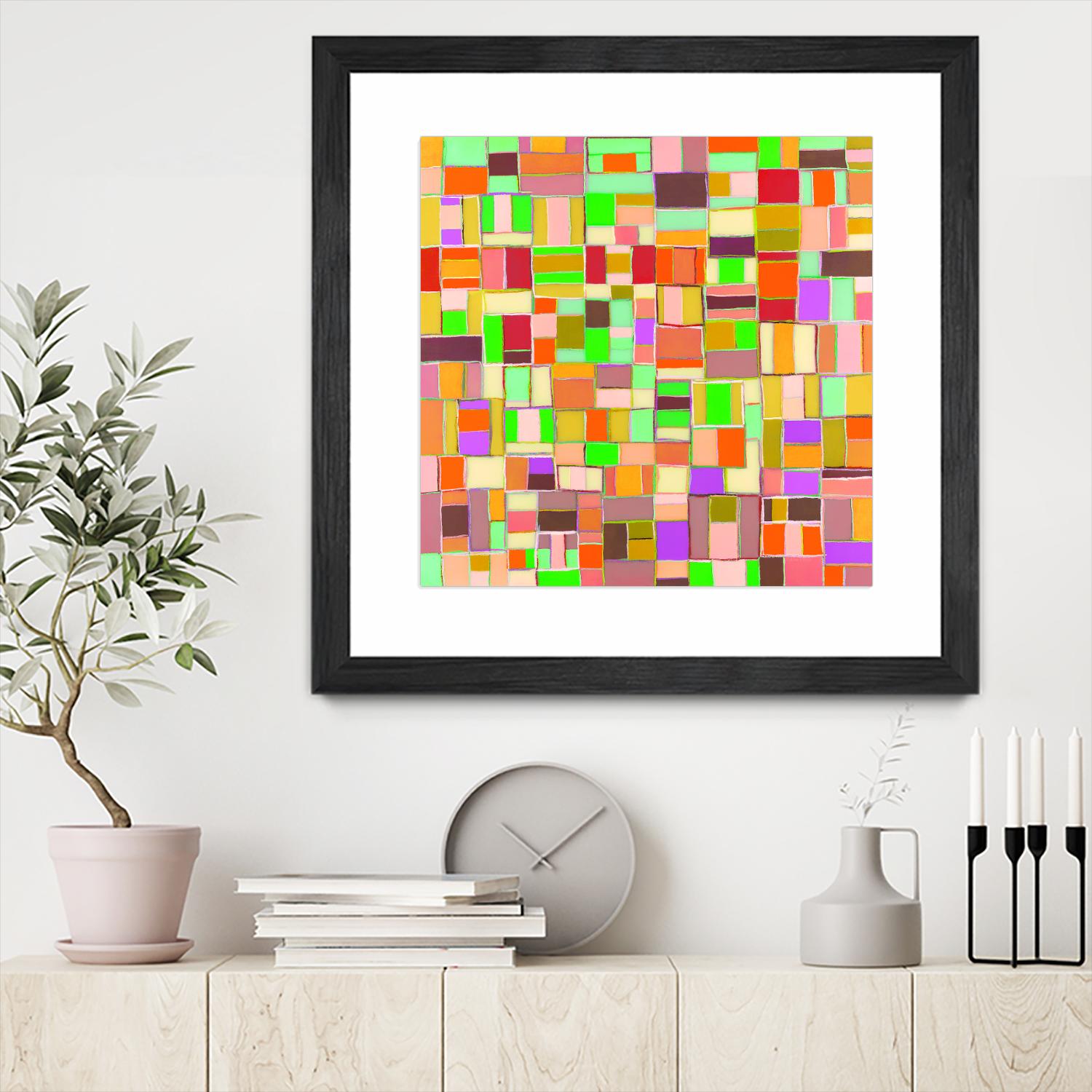 INTERPLAY - jaune by Celine Cimon on GIANT ART - yellow abstract canadian