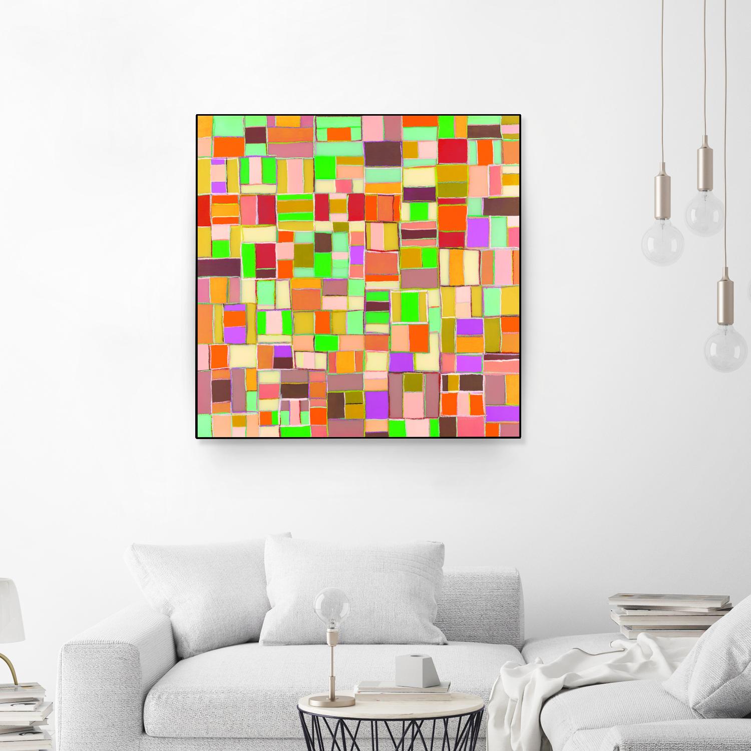 INTERPLAY - jaune by Celine Cimon on GIANT ART - yellow abstract canadian