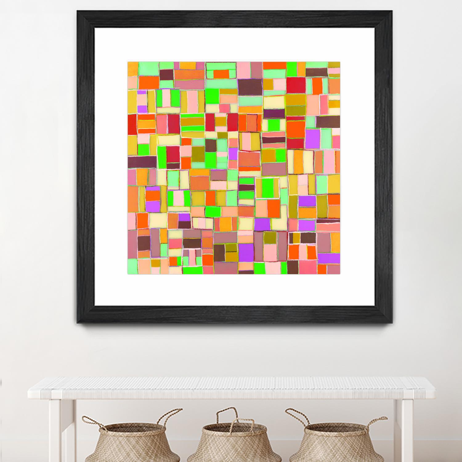 INTERPLAY - jaune by Celine Cimon on GIANT ART - yellow abstract canadian