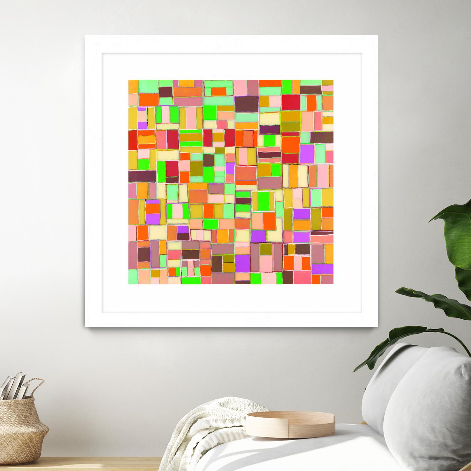 INTERPLAY - jaune by Celine Cimon on GIANT ART - yellow abstract canadian