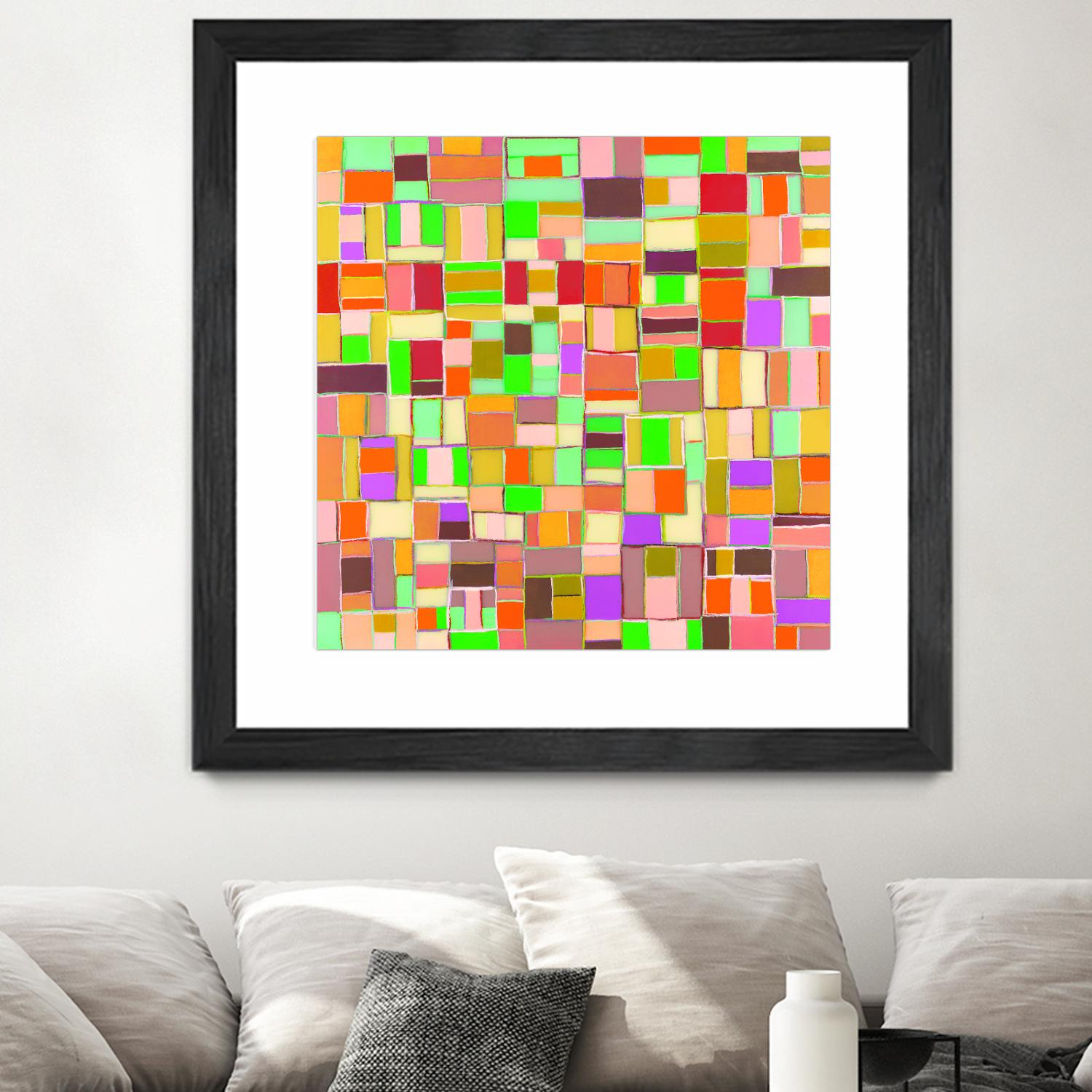 INTERPLAY - jaune by Celine Cimon on GIANT ART - yellow abstract canadian