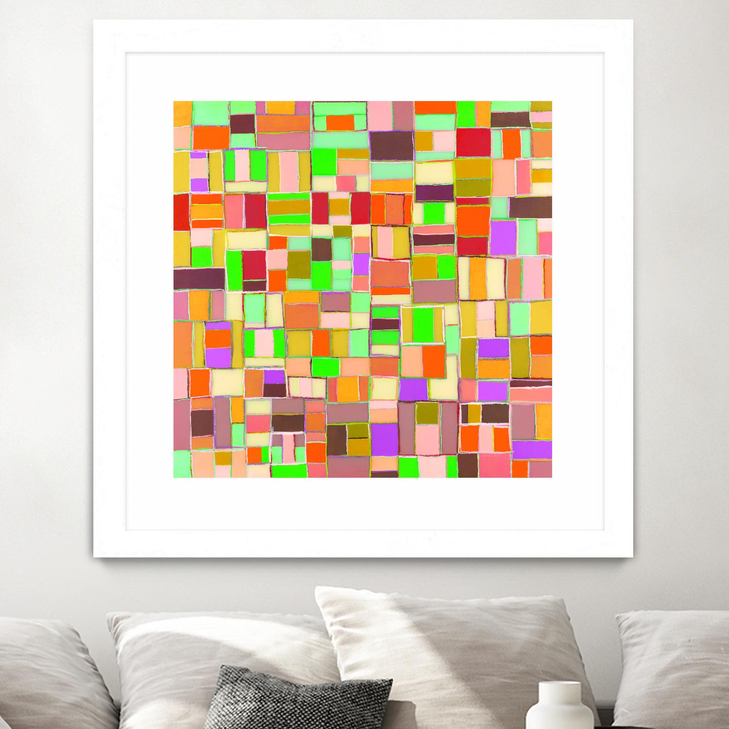 INTERPLAY - jaune by Celine Cimon on GIANT ART - yellow abstract canadian