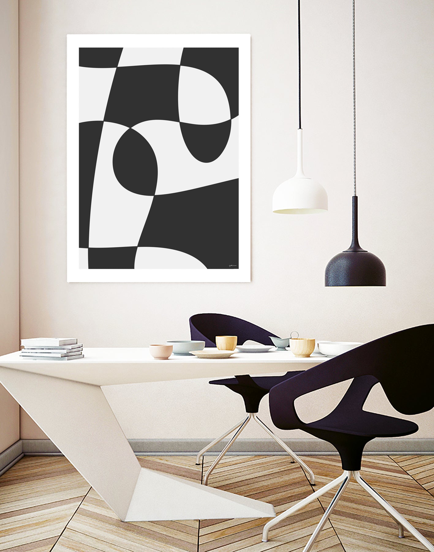 Forms of Art IV by M Studio on GIANT ART - black and white