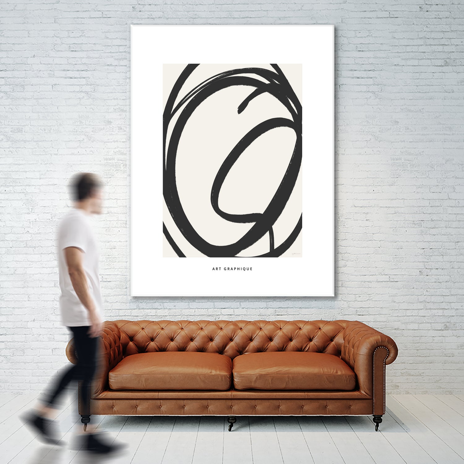 Circle I by M Studio on GIANT ART - black and white