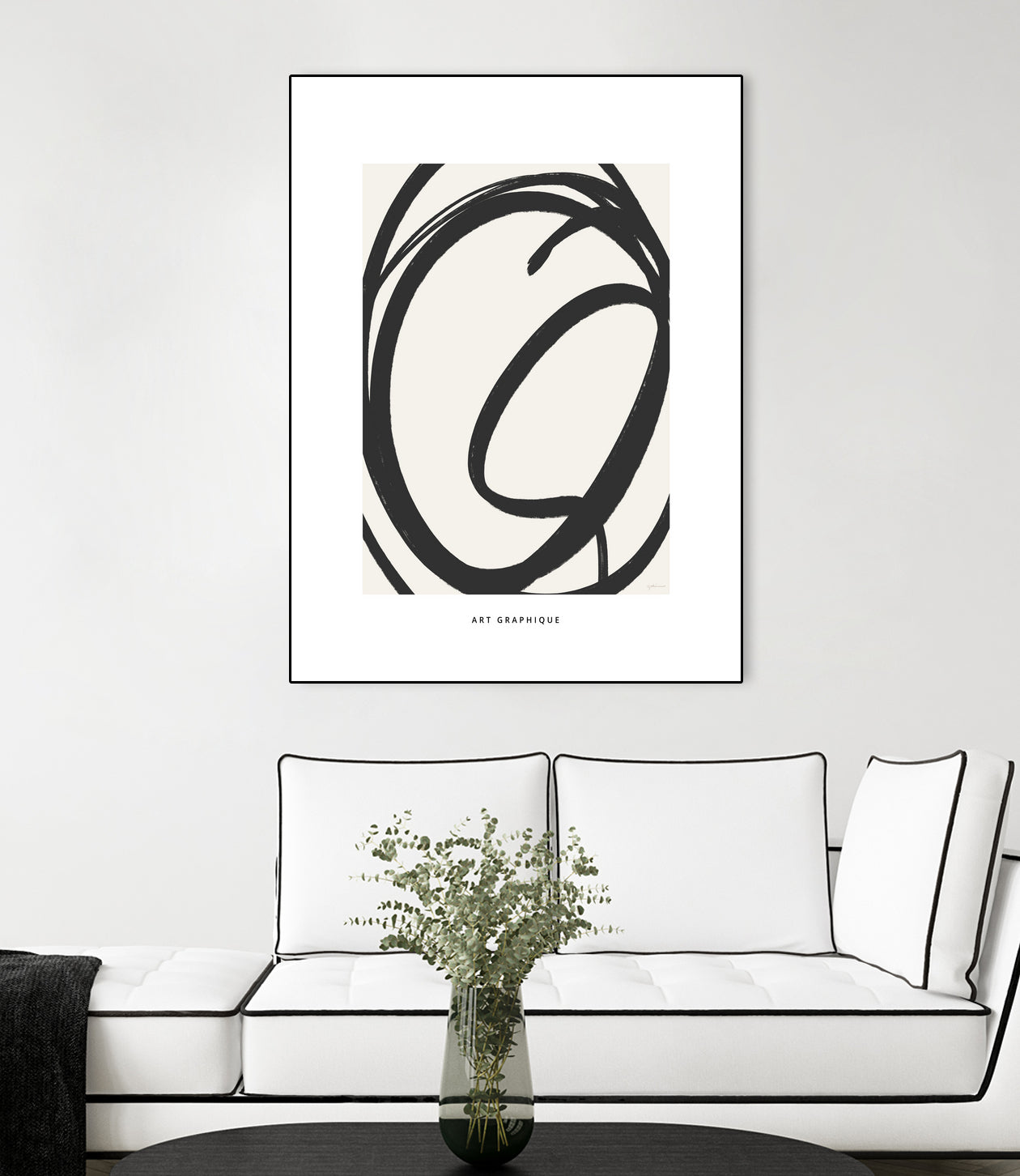 Circle I by M Studio on GIANT ART - black and white