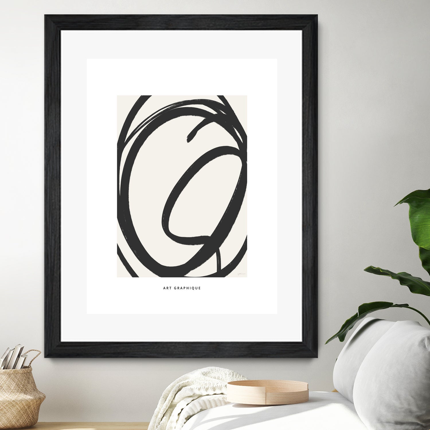 Circle I by M Studio on GIANT ART - black and white