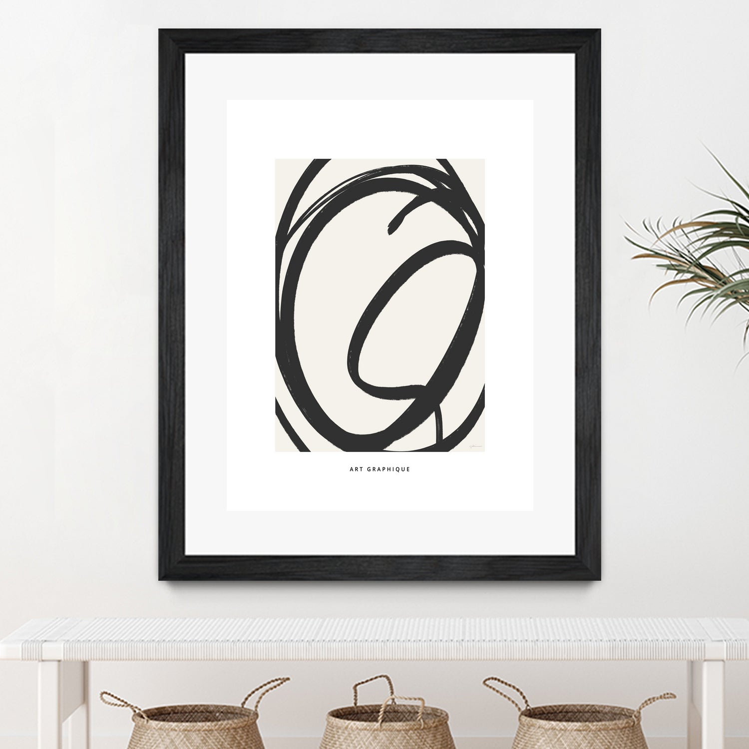 Circle I by M Studio on GIANT ART - black and white