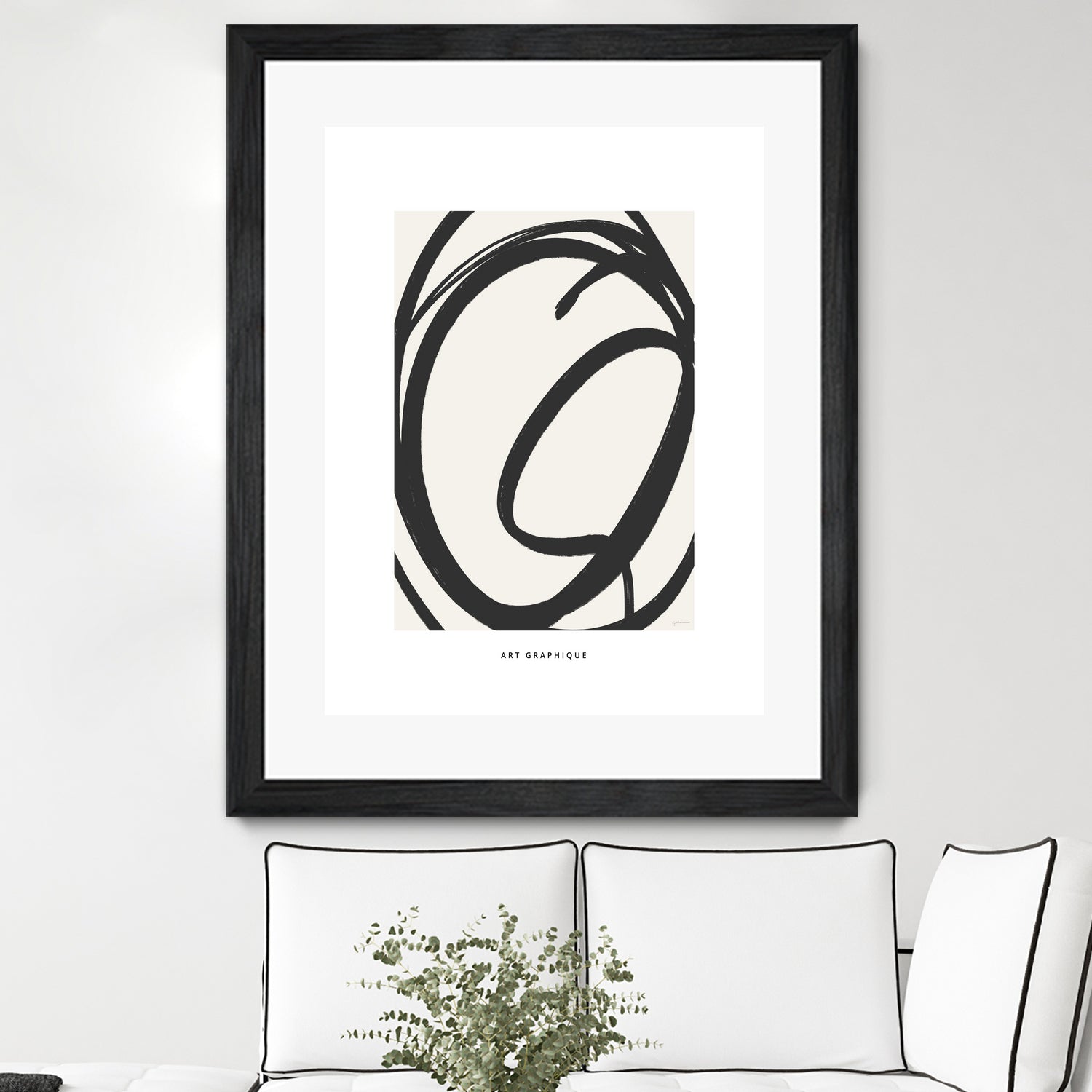 Circle I by M Studio on GIANT ART - black and white