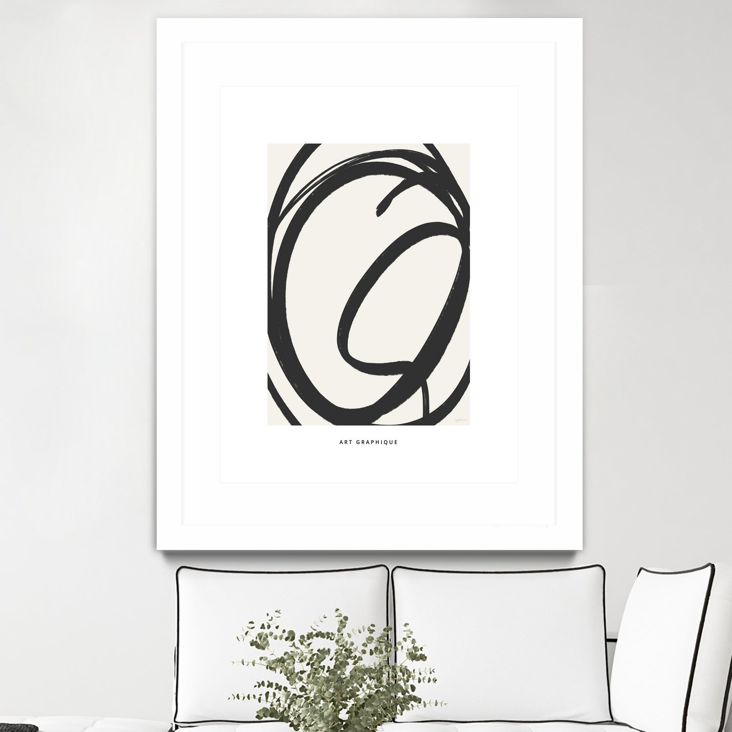 Circle I by M Studio on GIANT ART - black and white