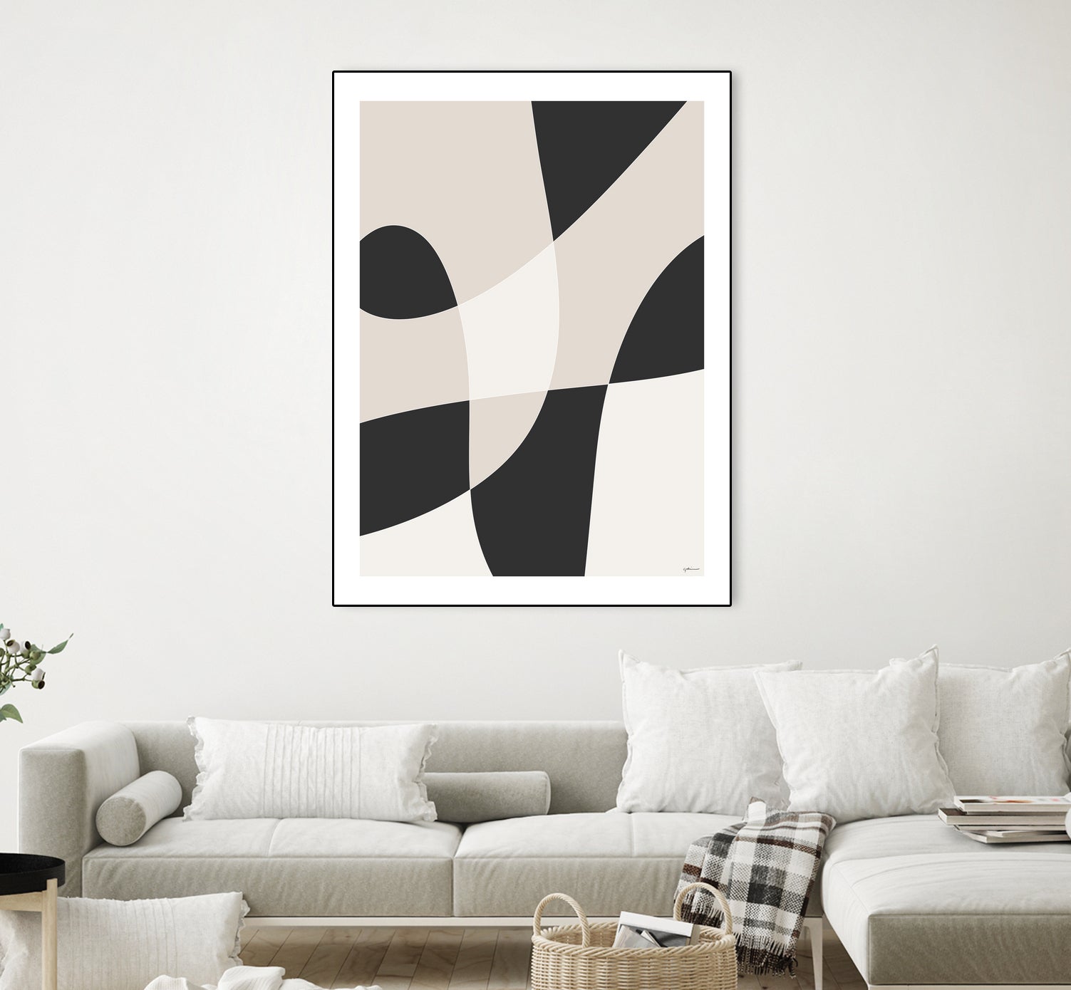 Art Graphique by M Studio on GIANT ART - beige