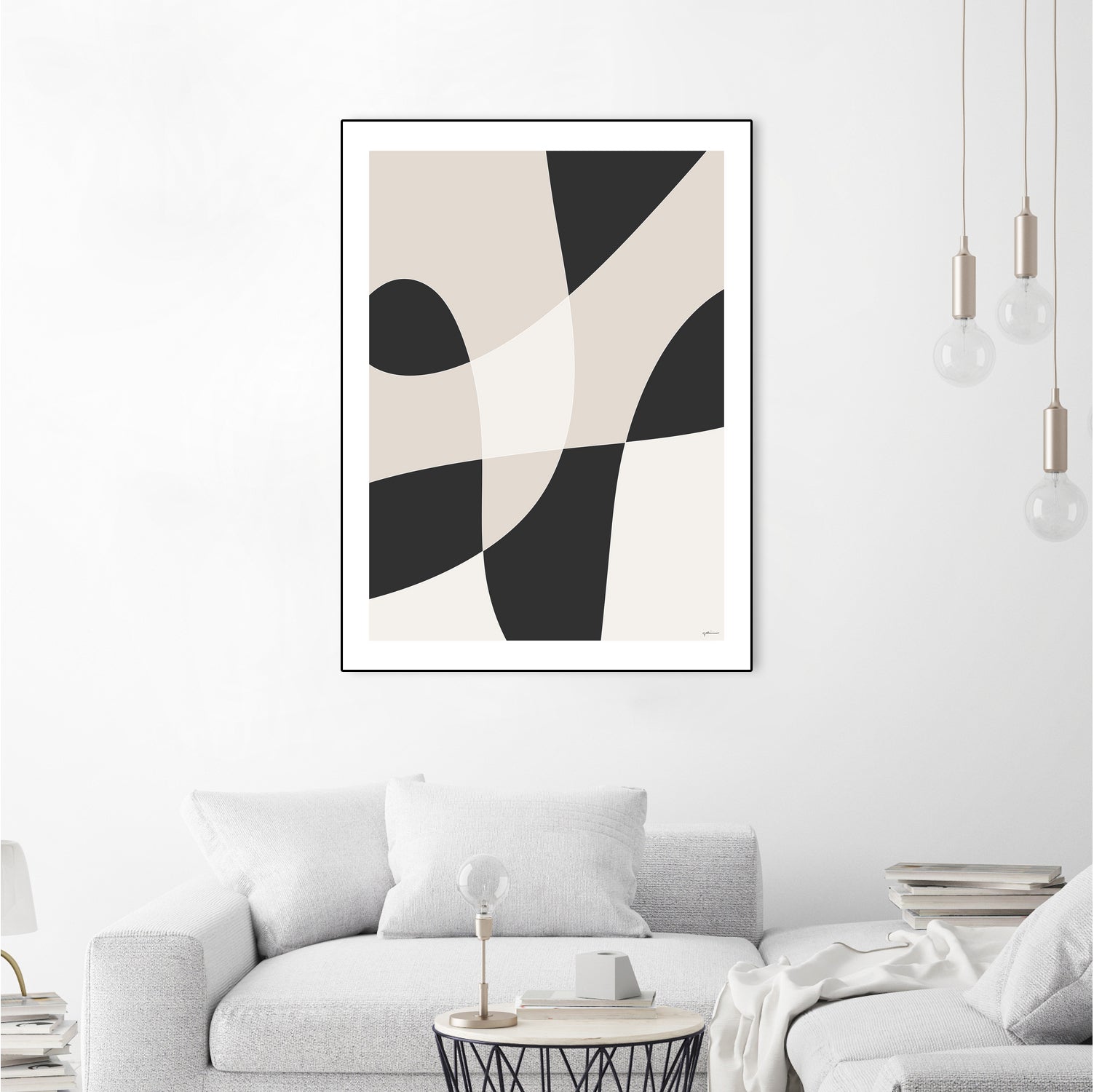 Art Graphique by M Studio on GIANT ART - beige