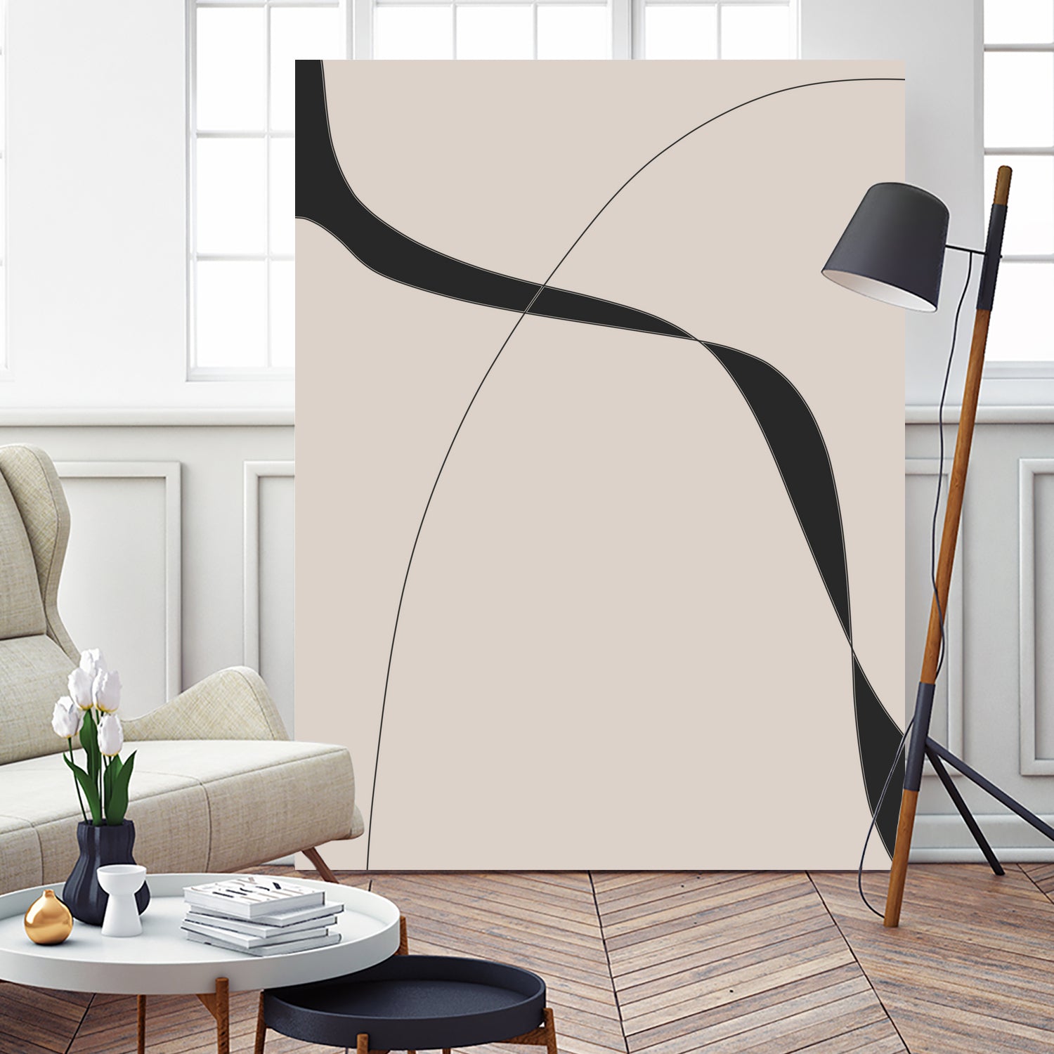 Black Shapes II by Clicart Studio on GIANT ART