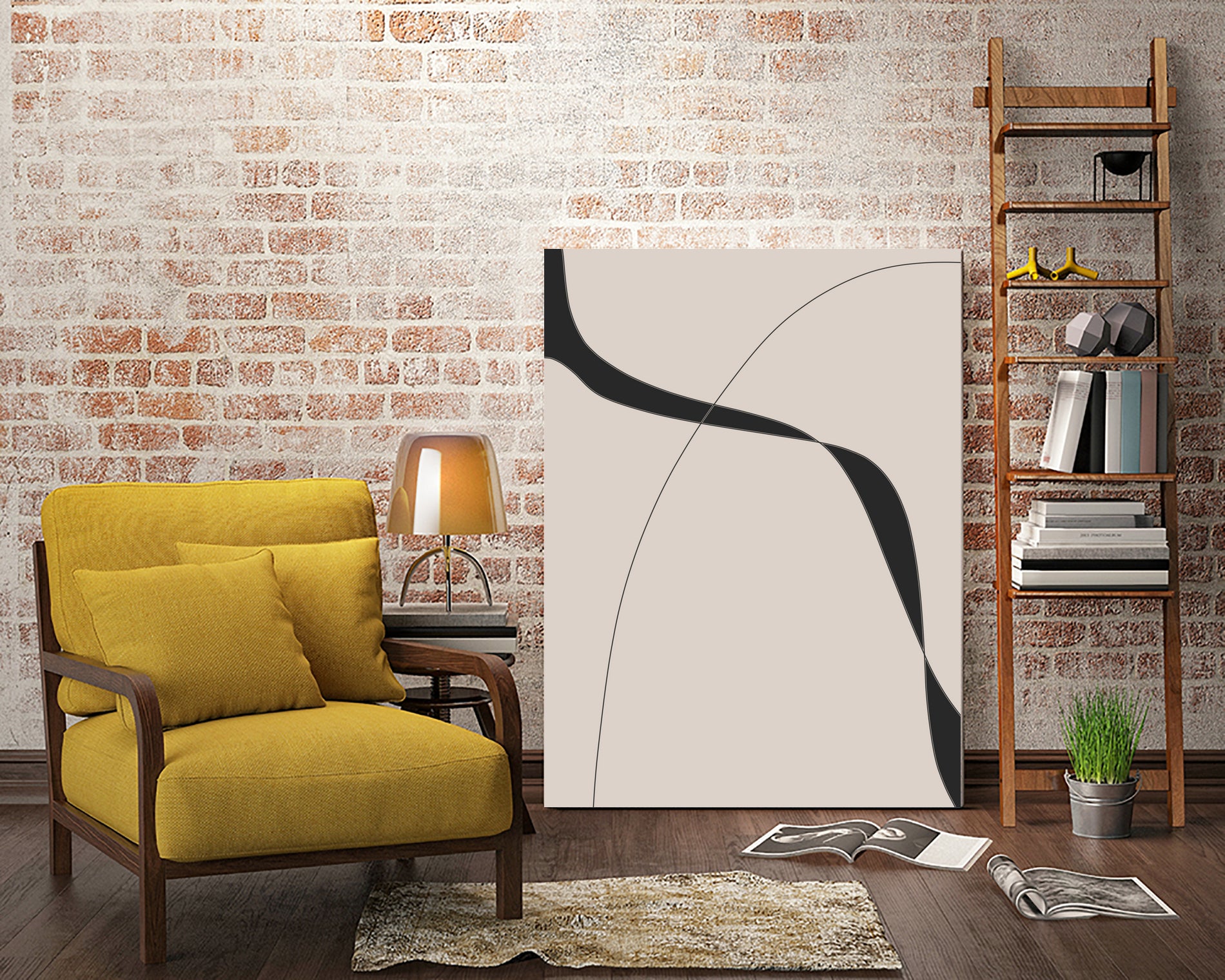 Black Shapes II by M Studio on GIANT ART