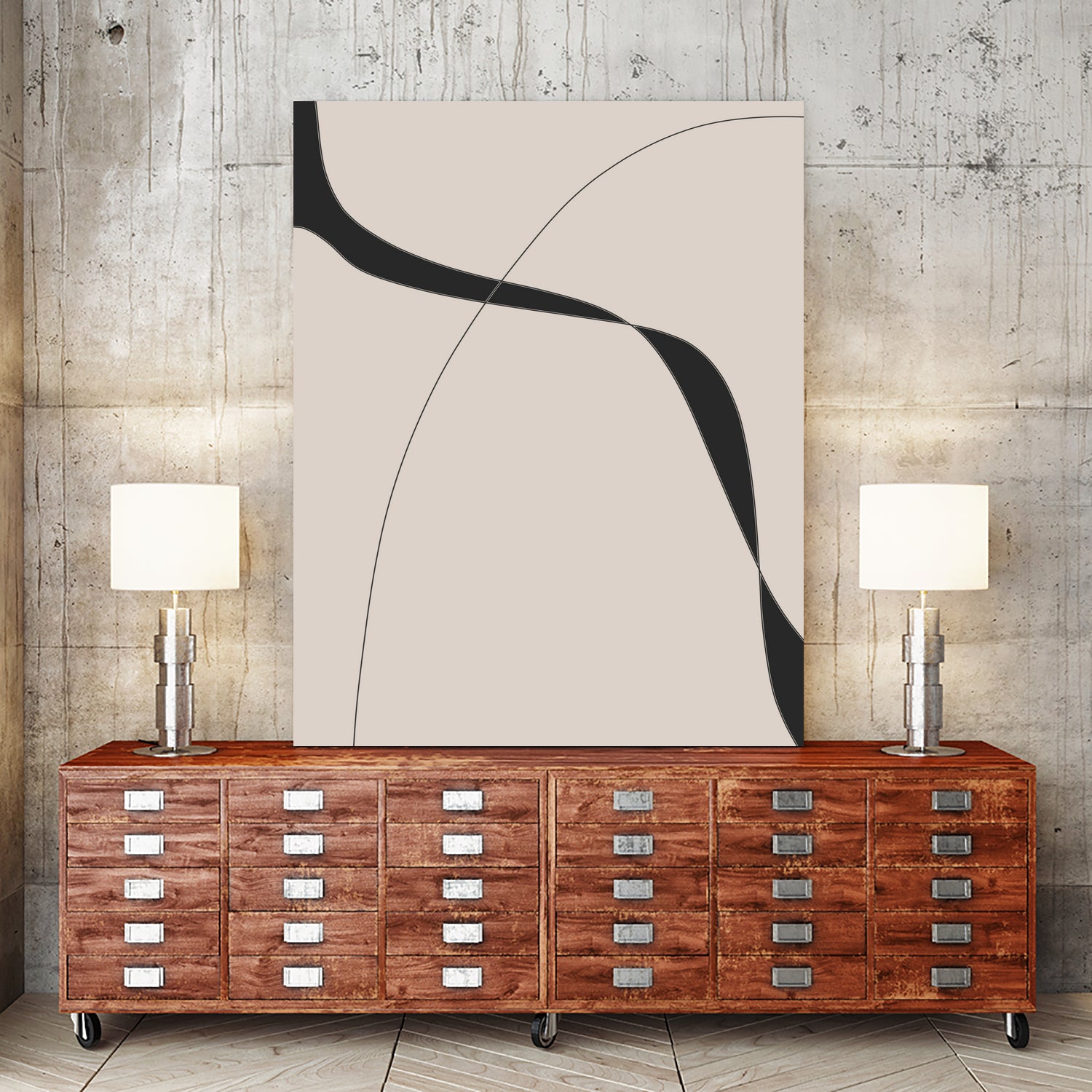 Black Shapes II by M Studio on GIANT ART