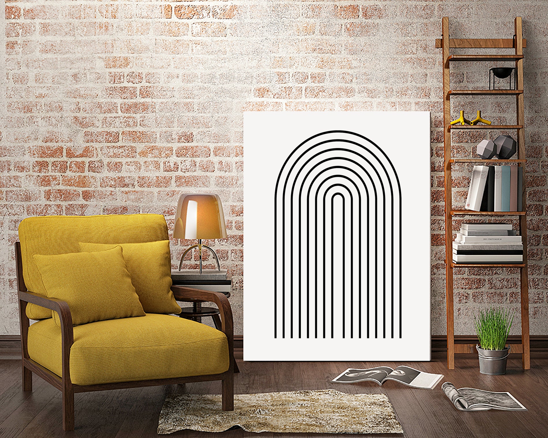 Modern Rainbow by M Studio on GIANT ART