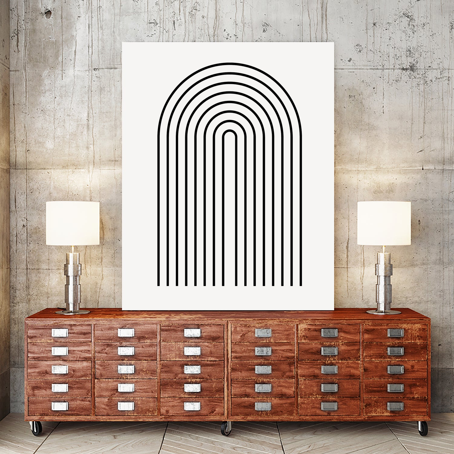 Modern Rainbow by M Studio on GIANT ART